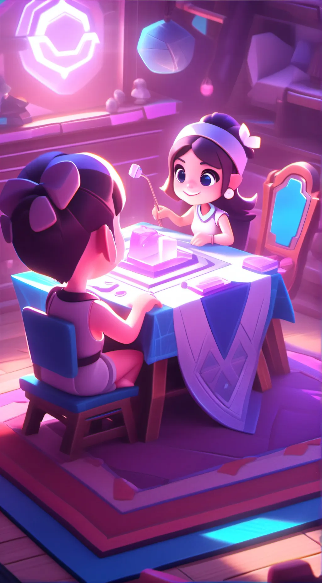 ai character: Ashley background