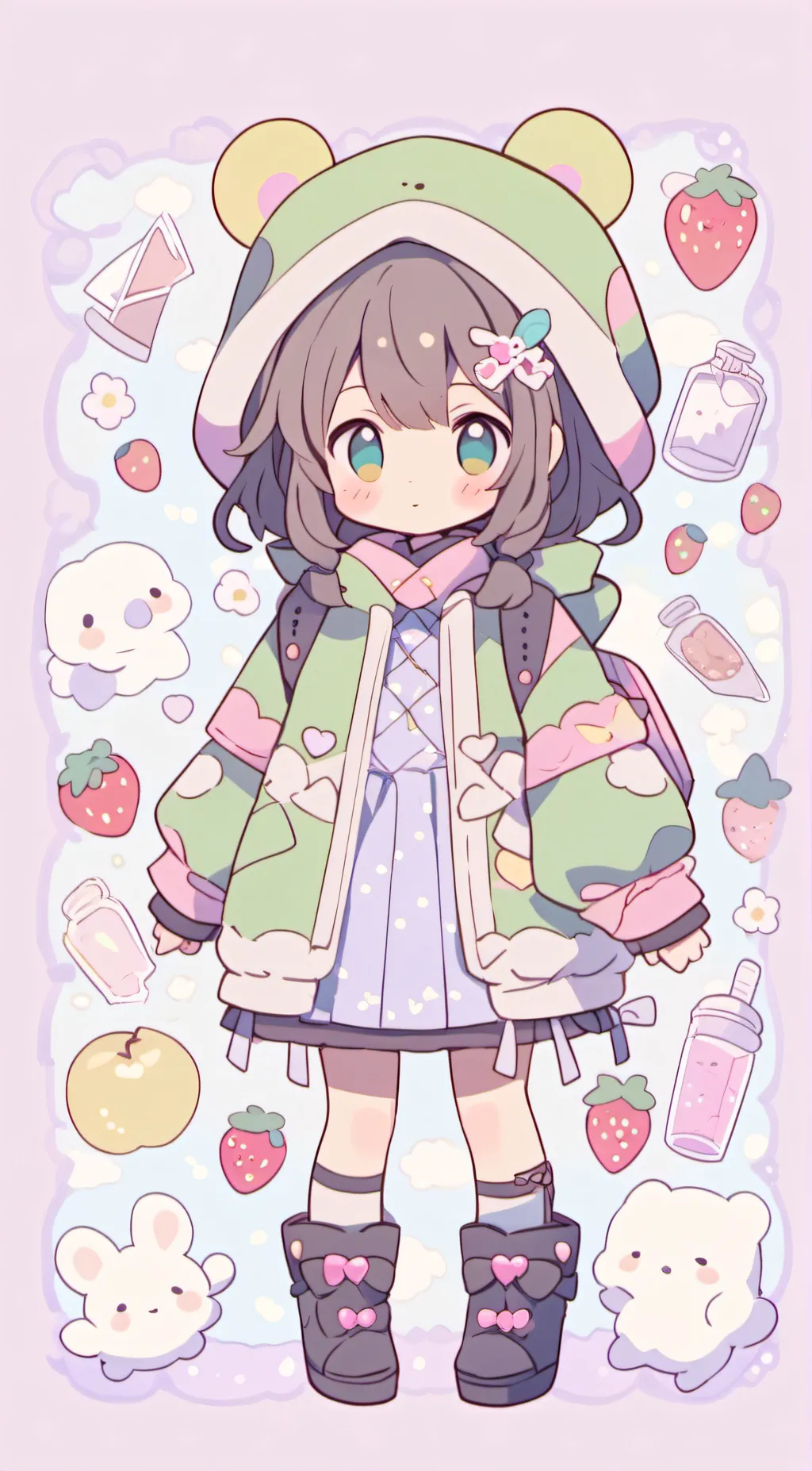 ai character: •lily•  background