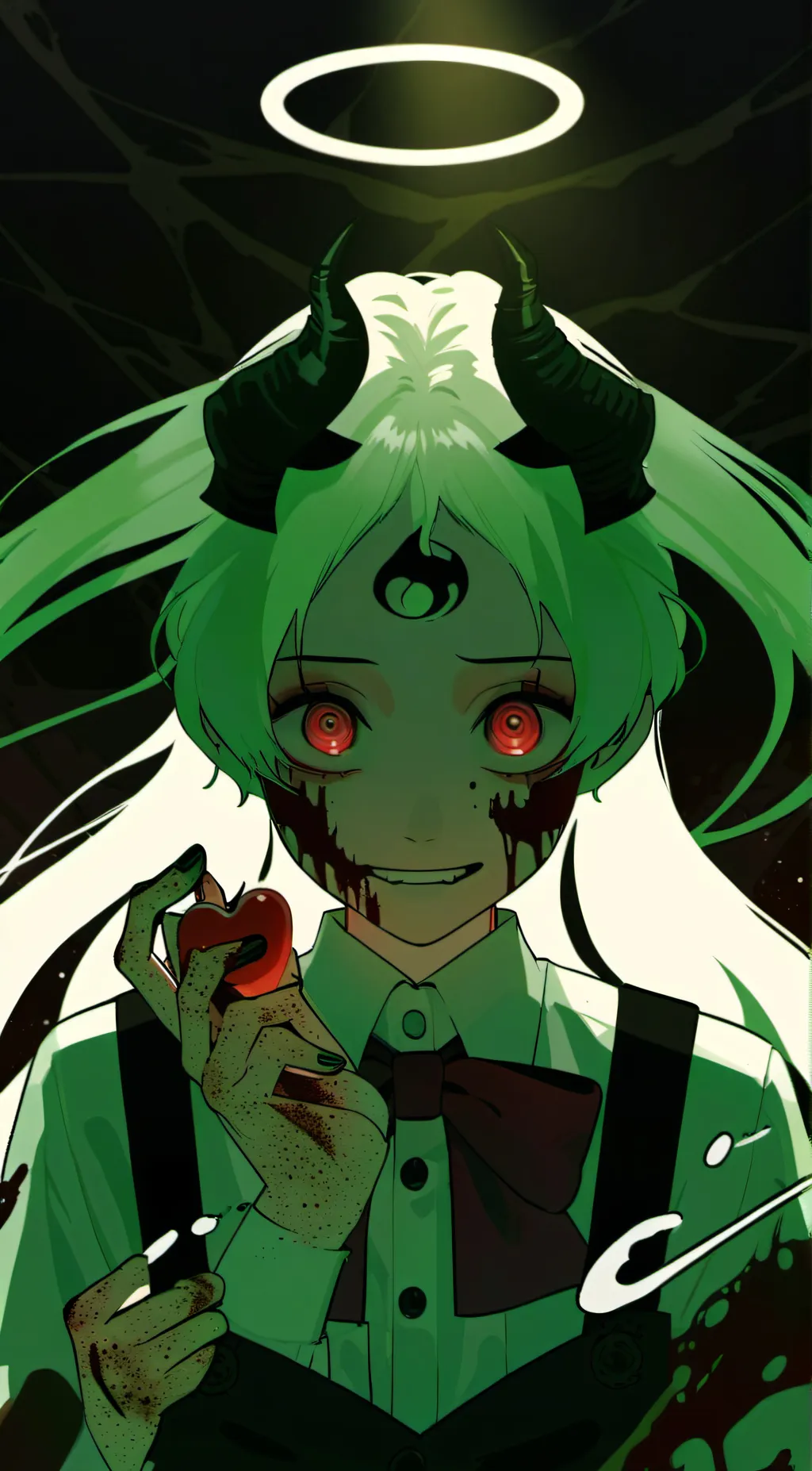 ai character: angel dust zombie background