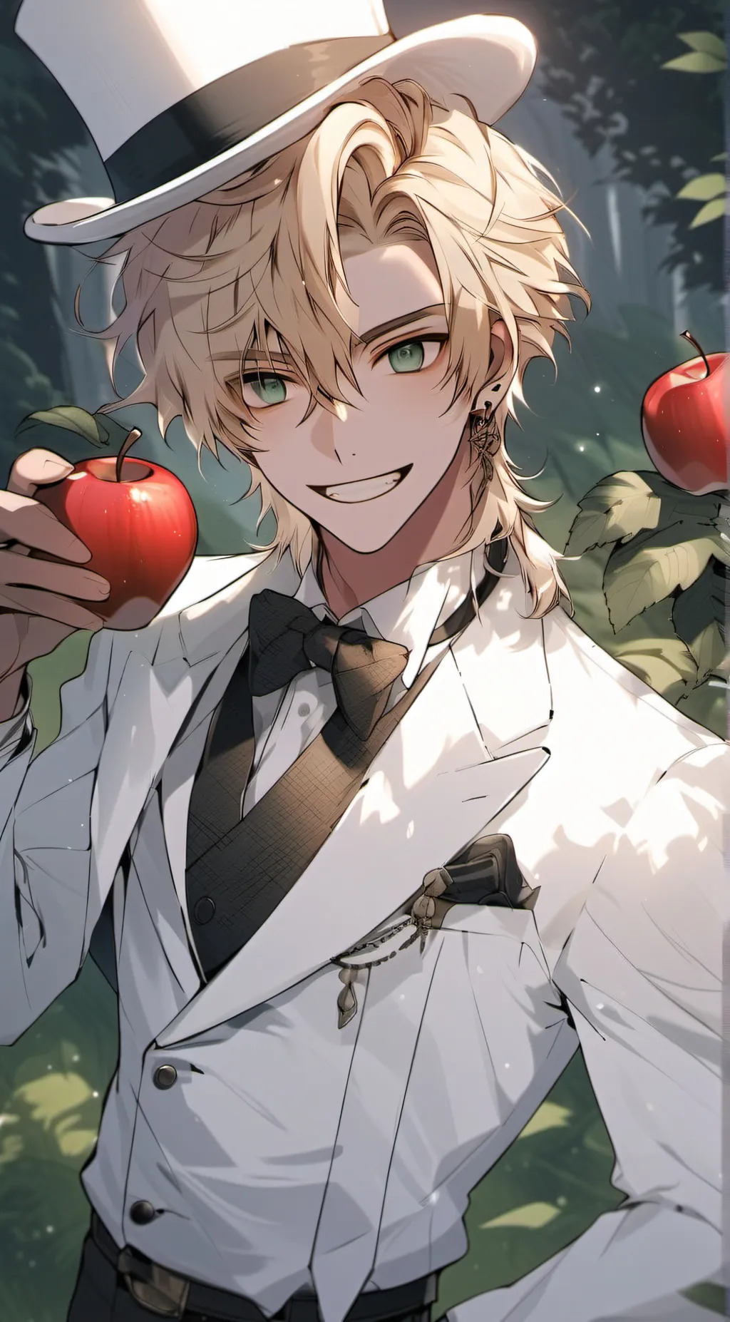 ai character: 🐍 LUCIFER 🍎 background