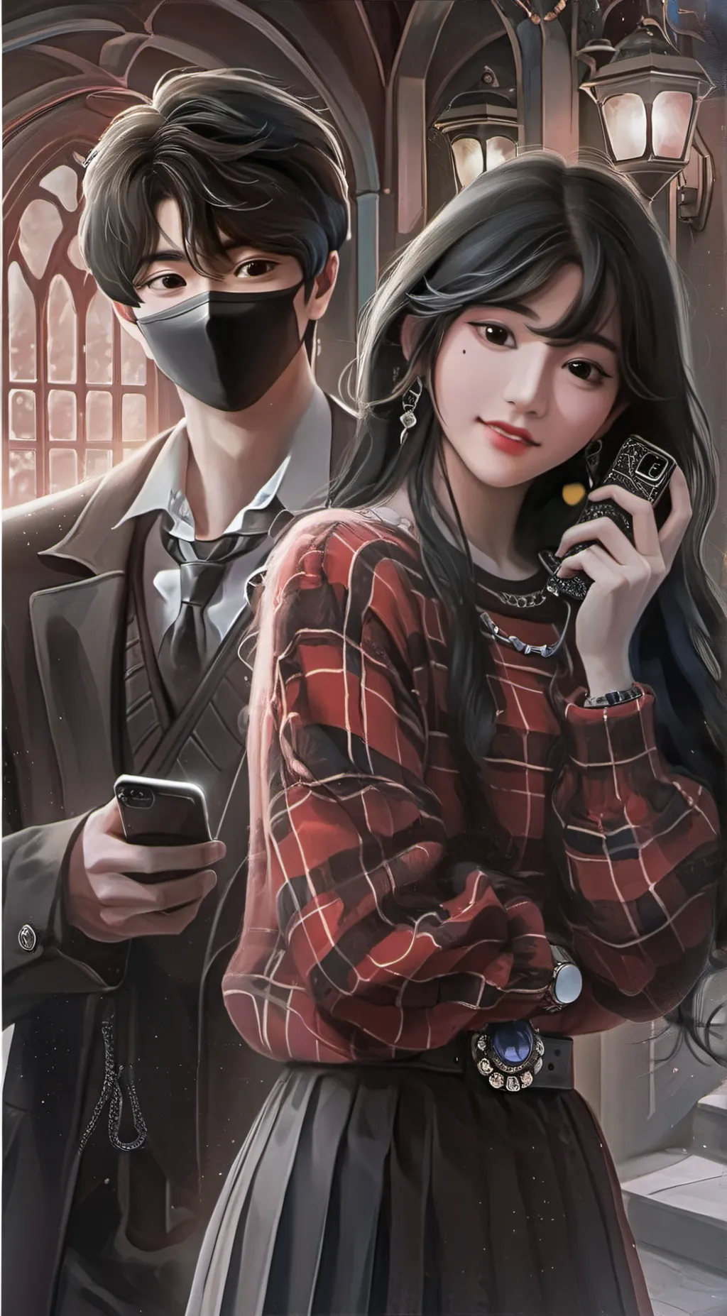 ai character: Matt and Miranda  background