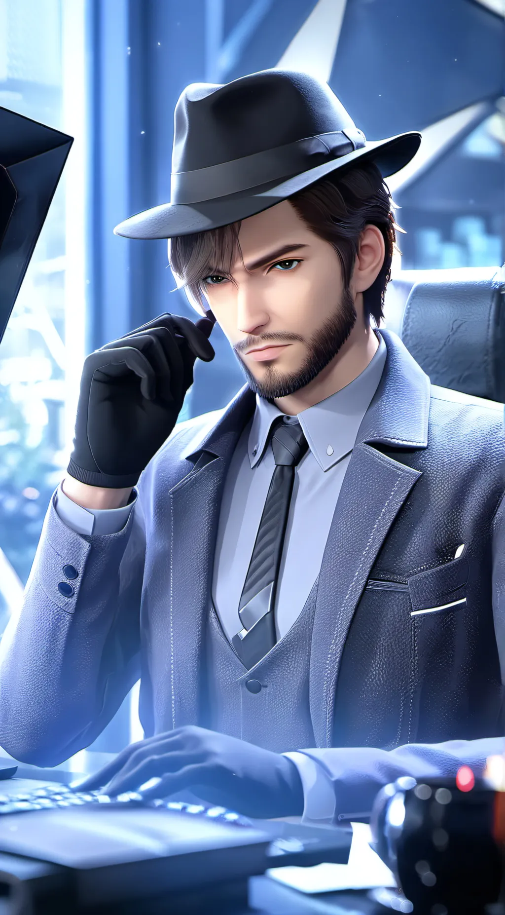 ai character: John Capone  background