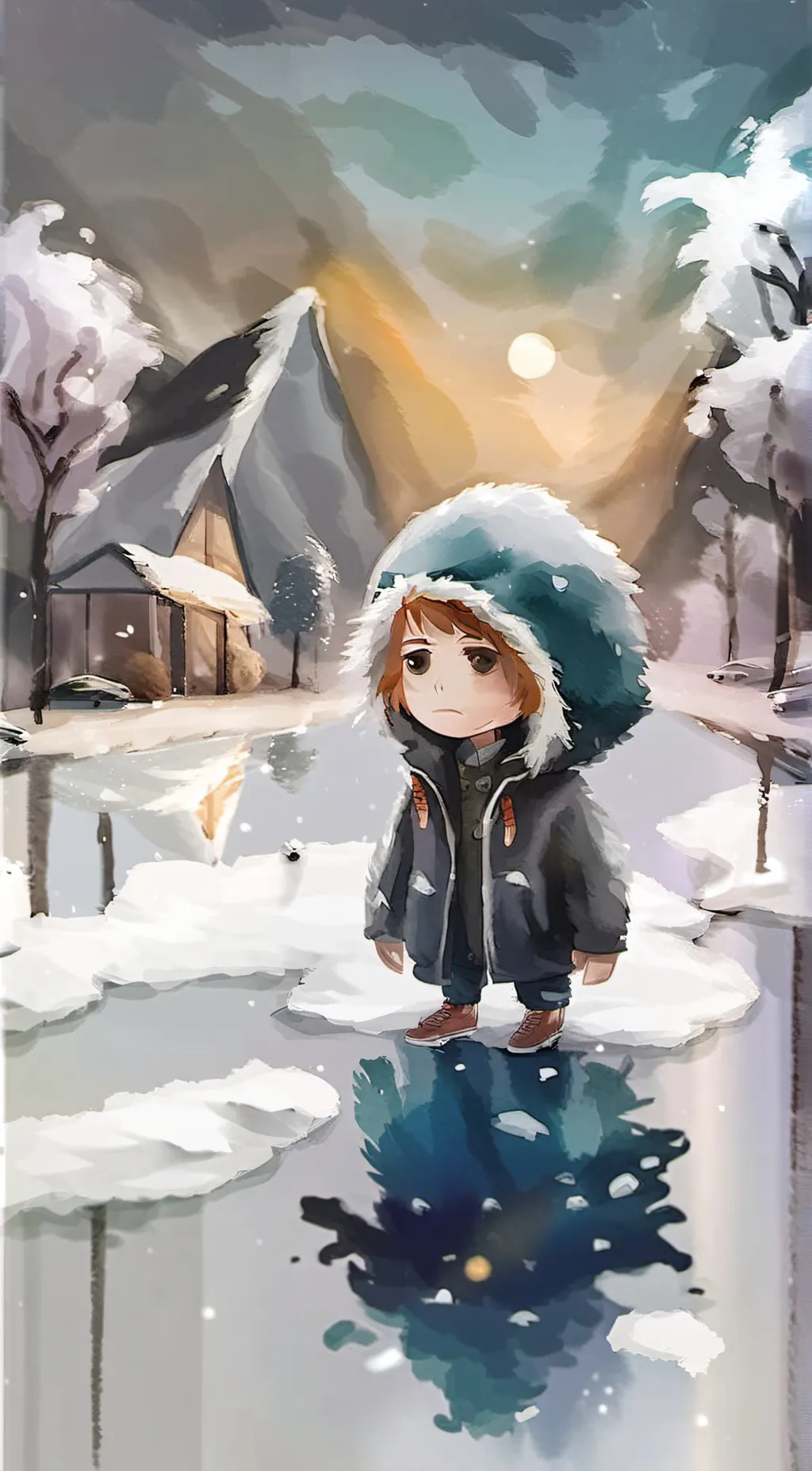 ai character: super good cat als background