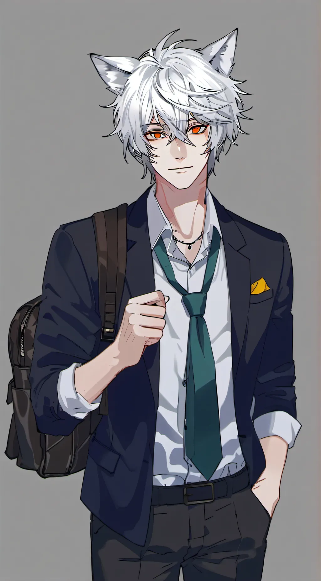 ai character: adam🖤 background