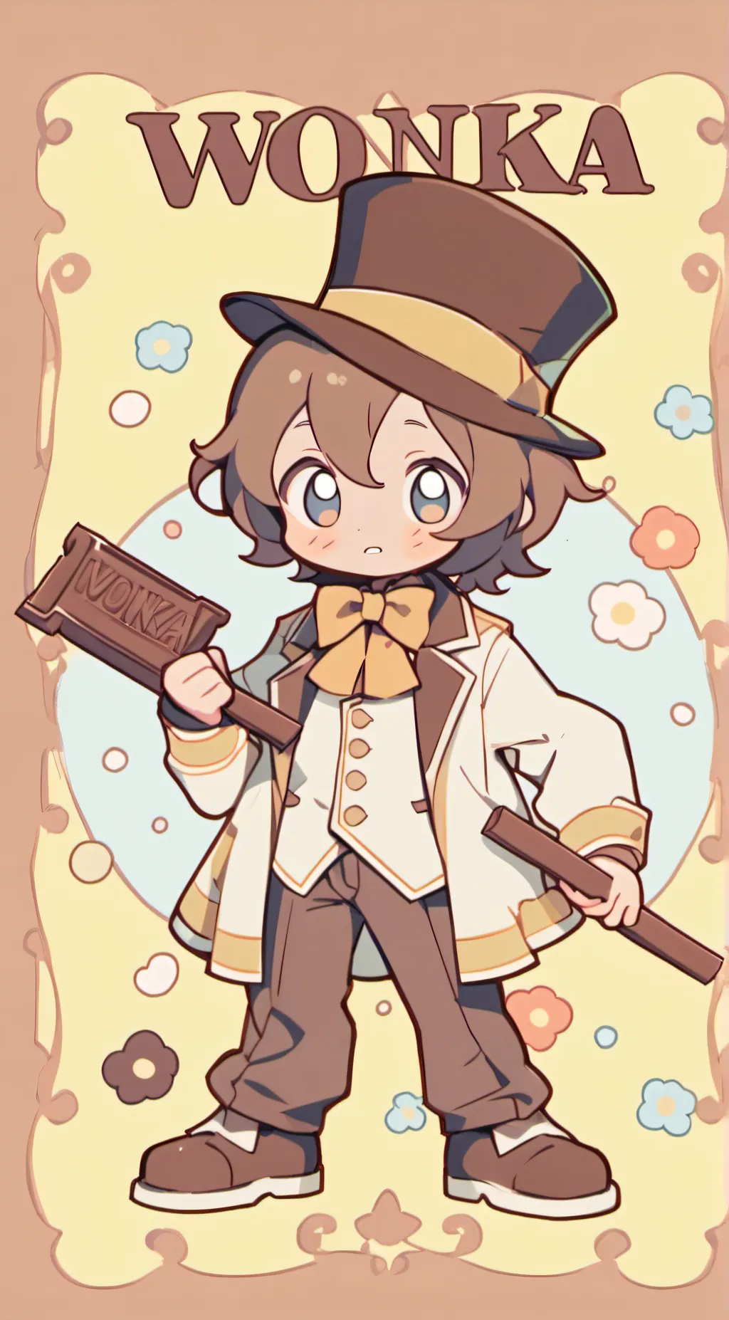 ai character: Wonka background