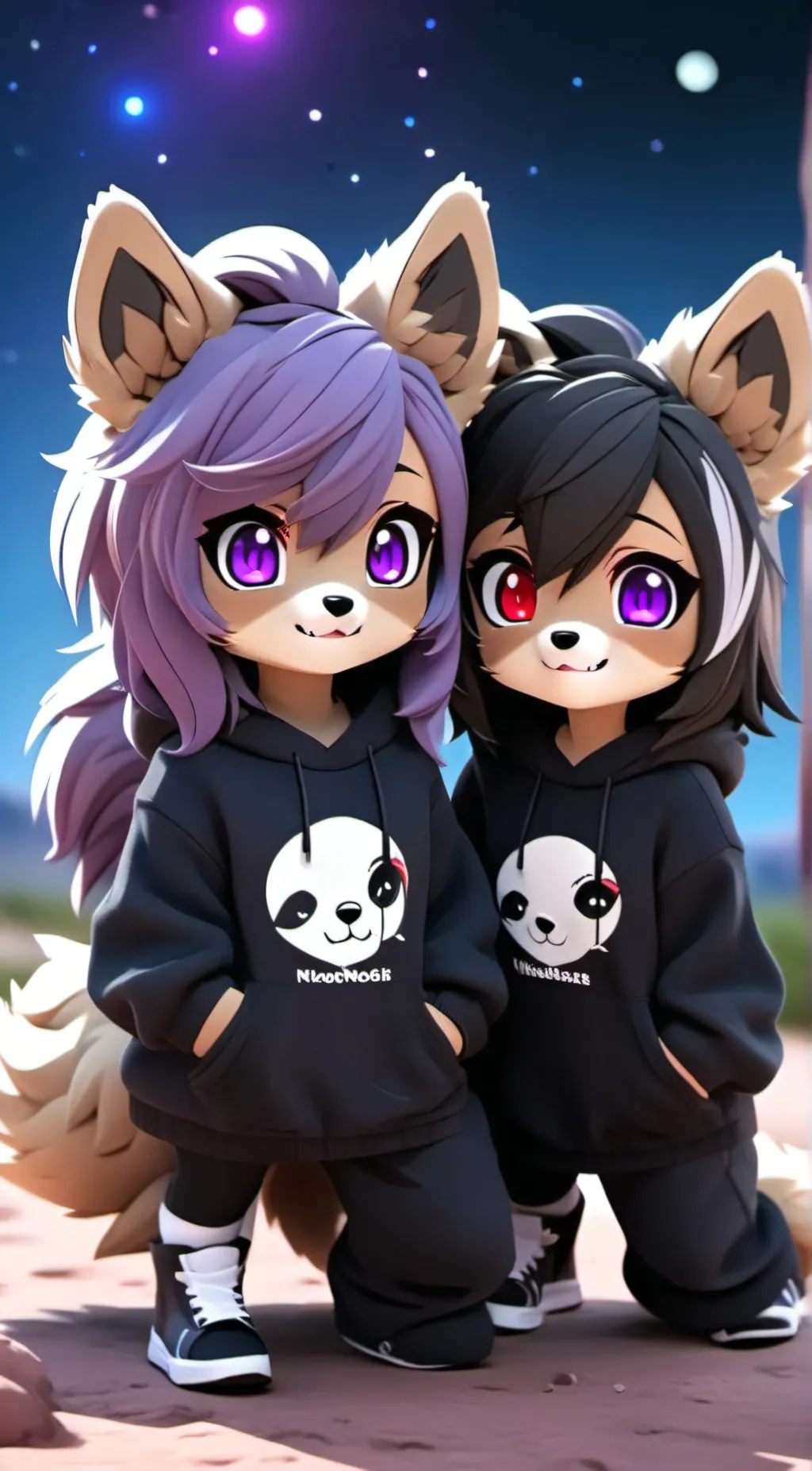 ai character: lura and carla background