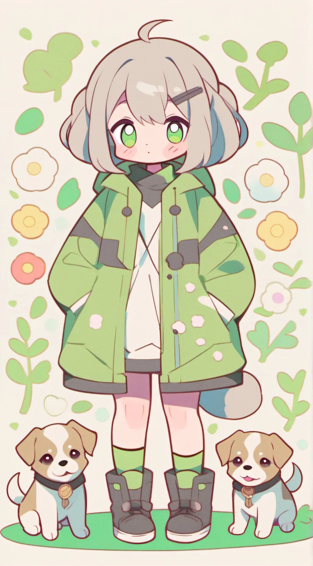 ai character: Sandy background