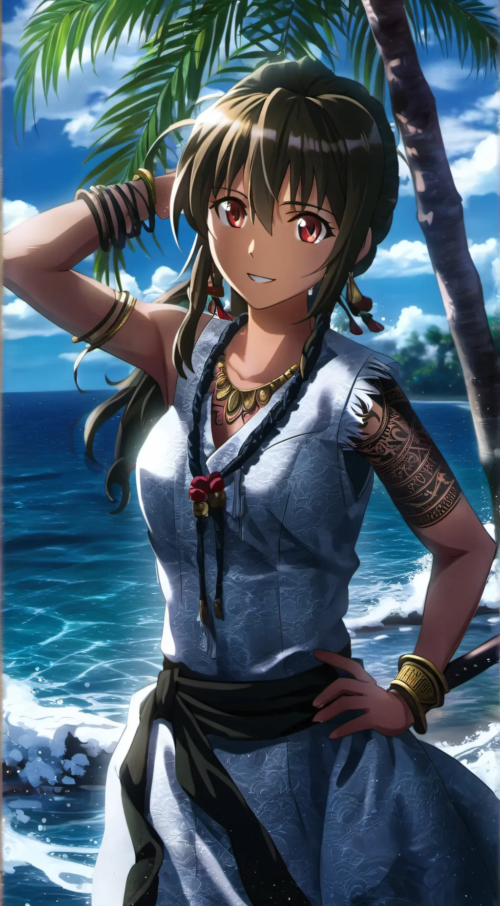 ai character: "Saber" background