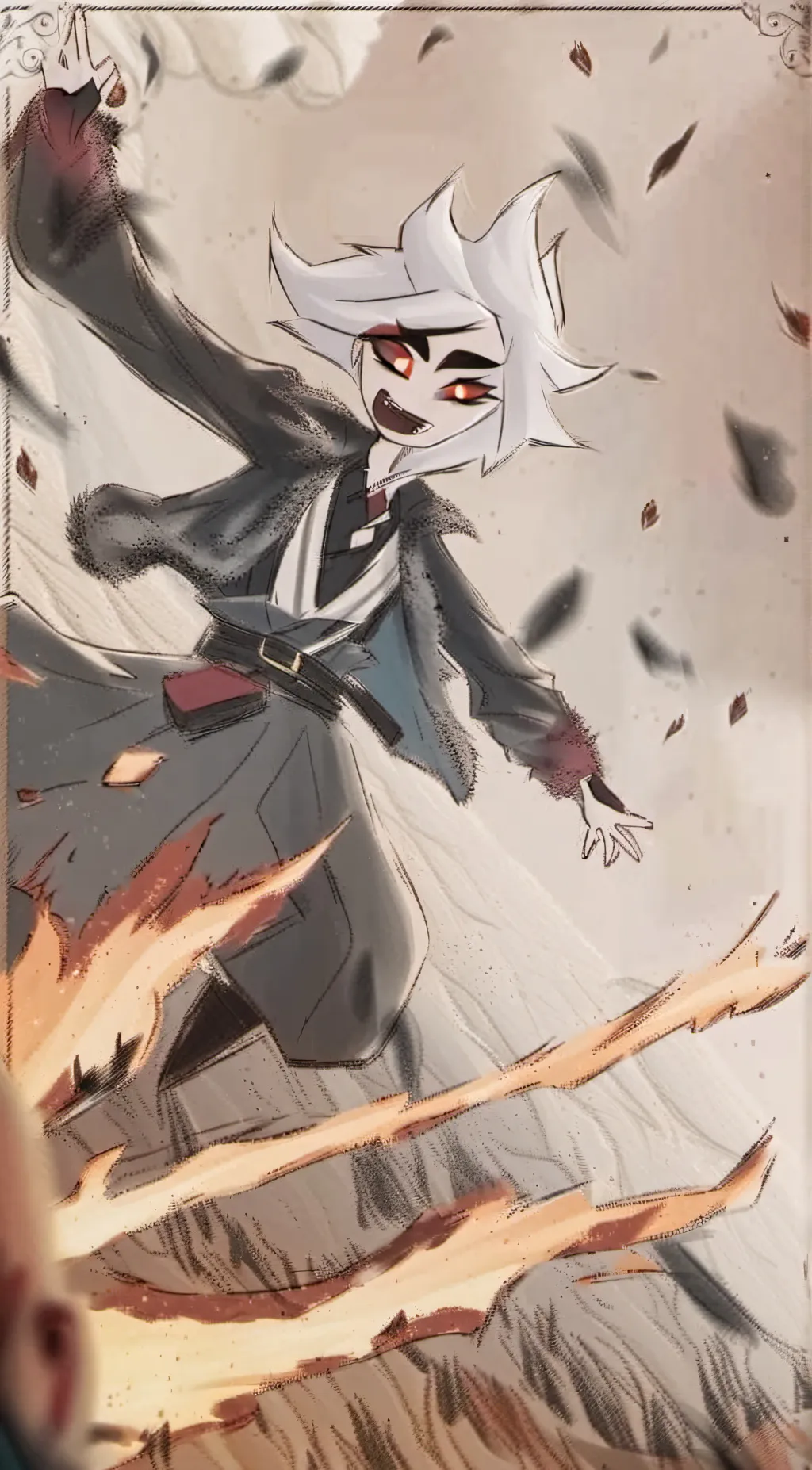 ai character: Angel Dust (HH) background