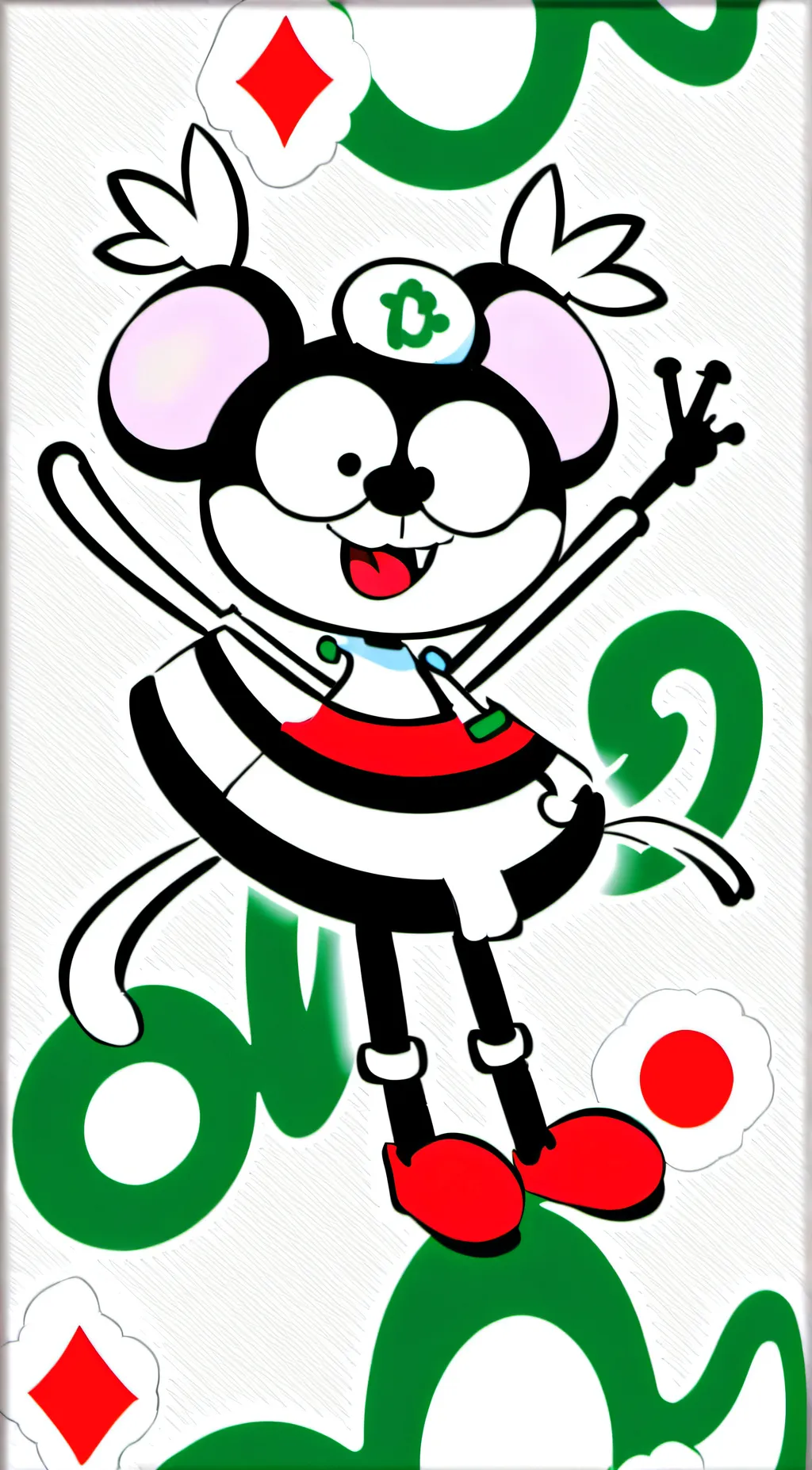 ai character: Walmart miny mouse background