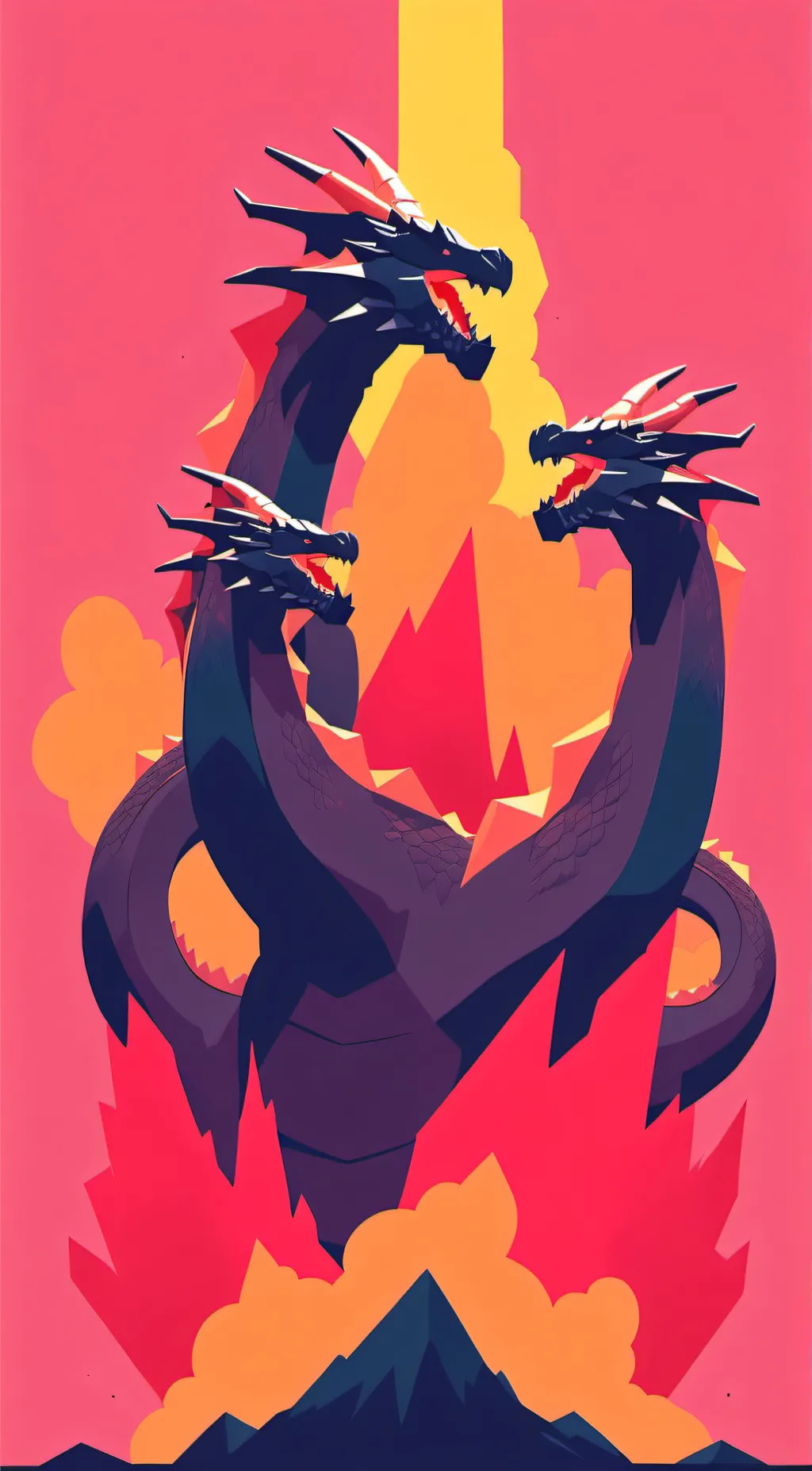 ai character: ⚡🌋KING GHIDORAH 🌋⚡ background