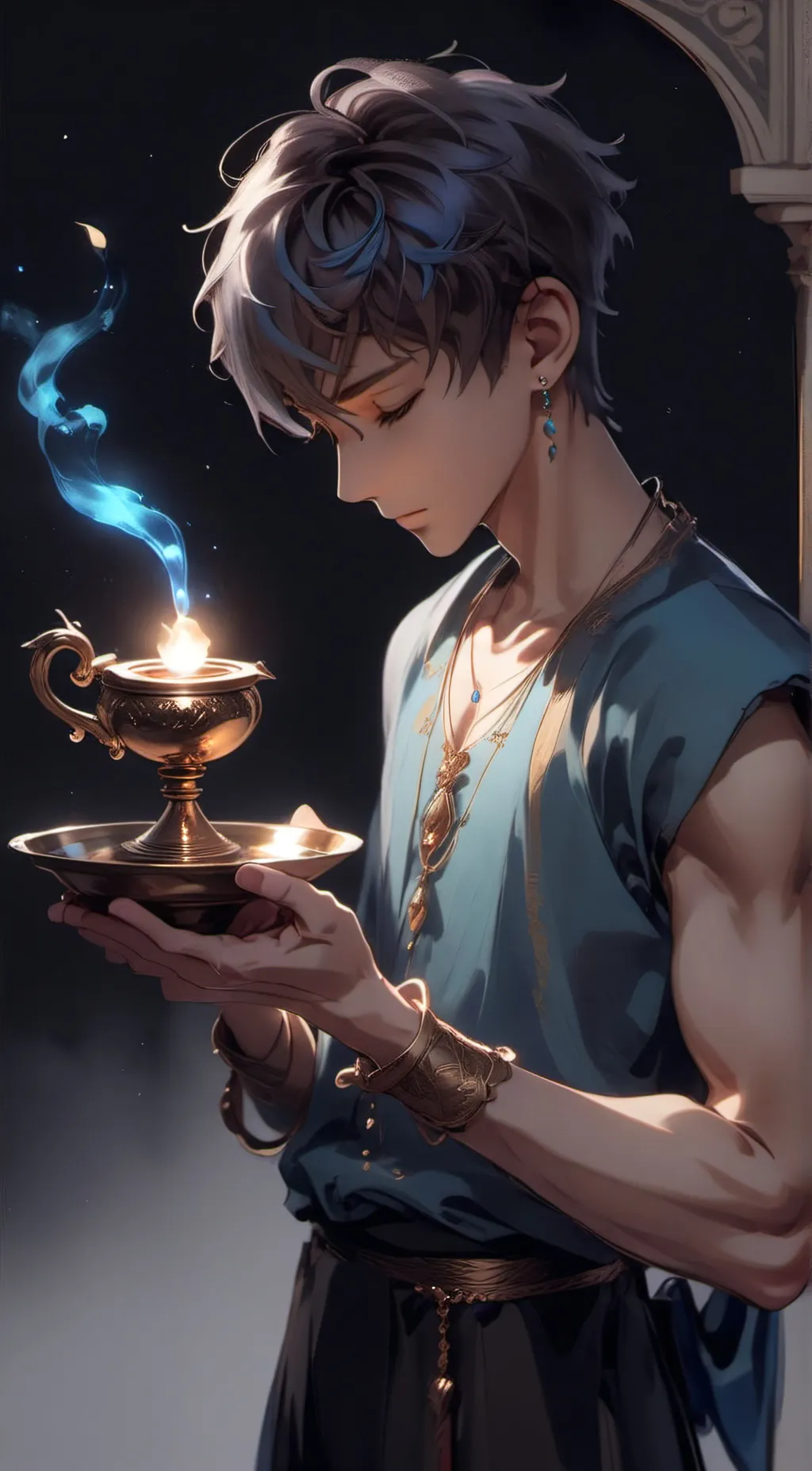 ai character: Leo background