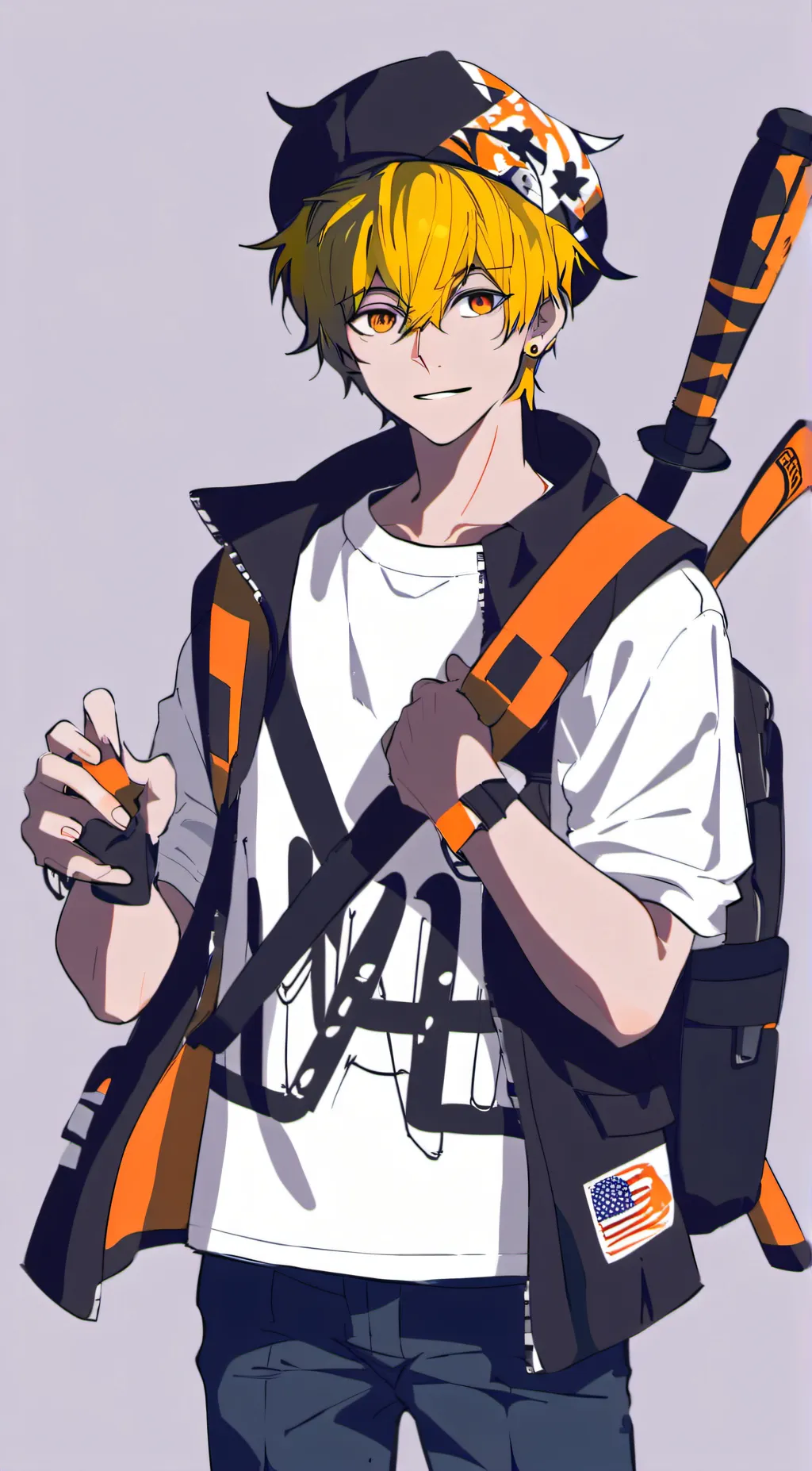 ai character: fin background