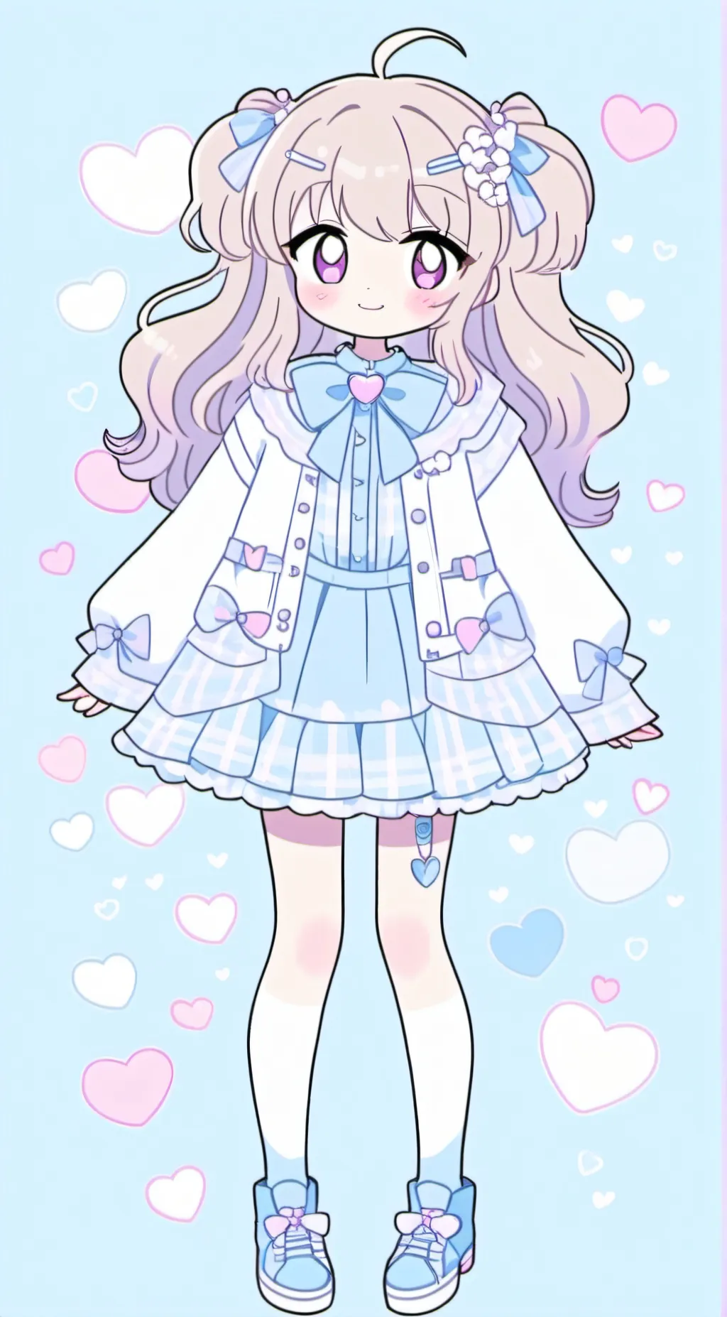 ai character: gacha girl background