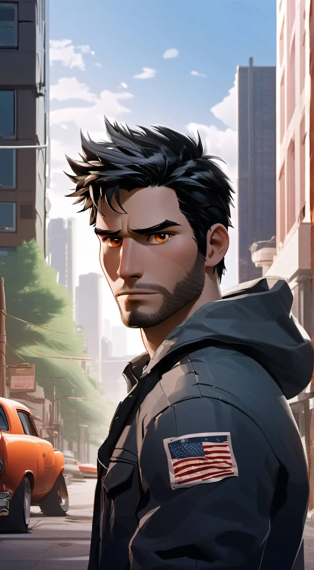 ai character: Axel background