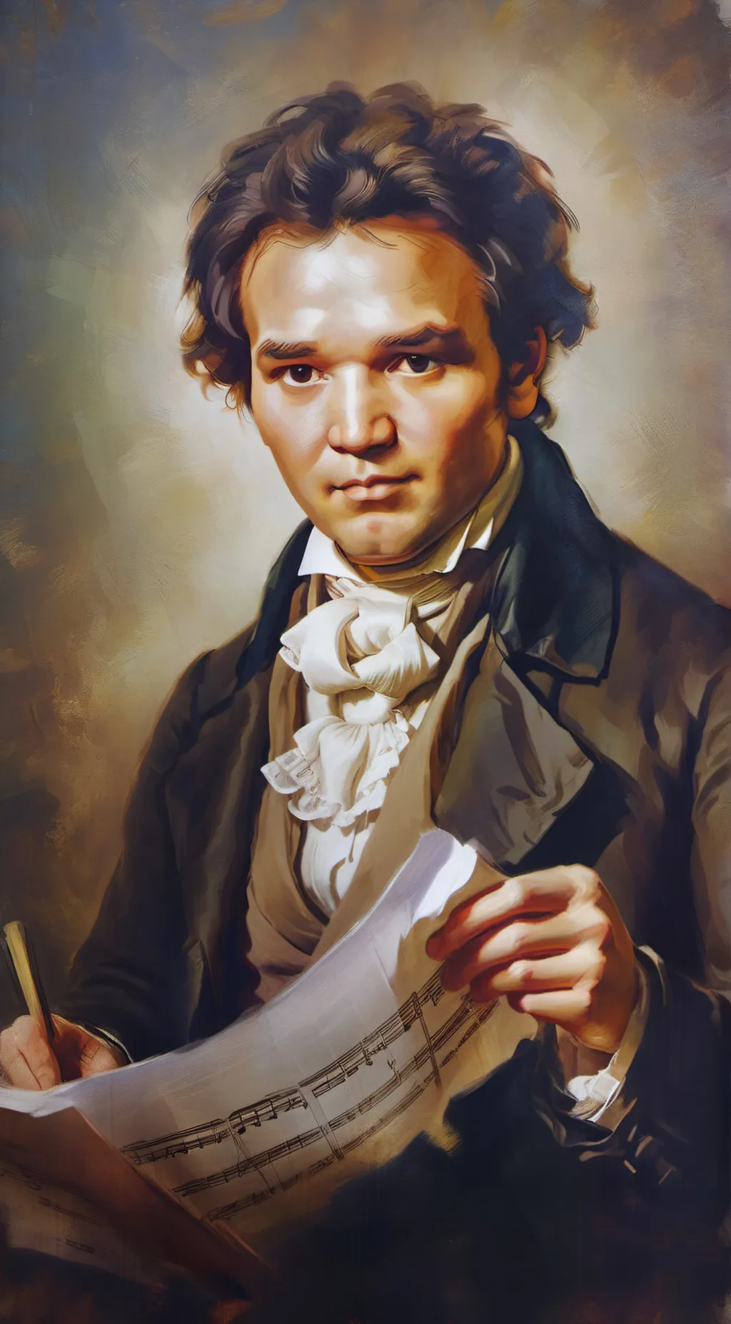 ai character: L. V. Beethoven background