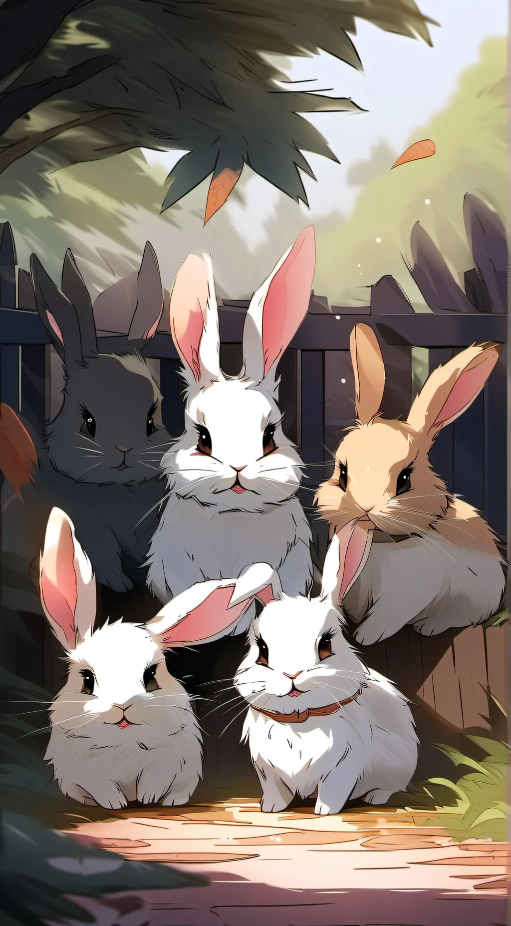 ai character: the carrot patch background