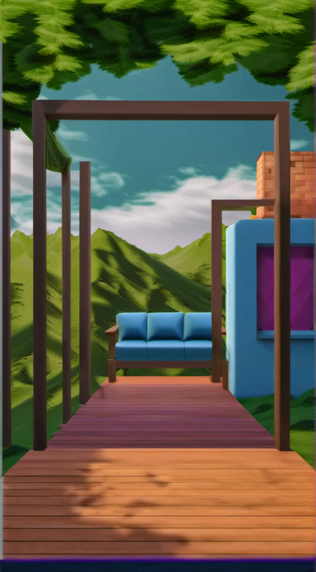 ai character: cashier time background