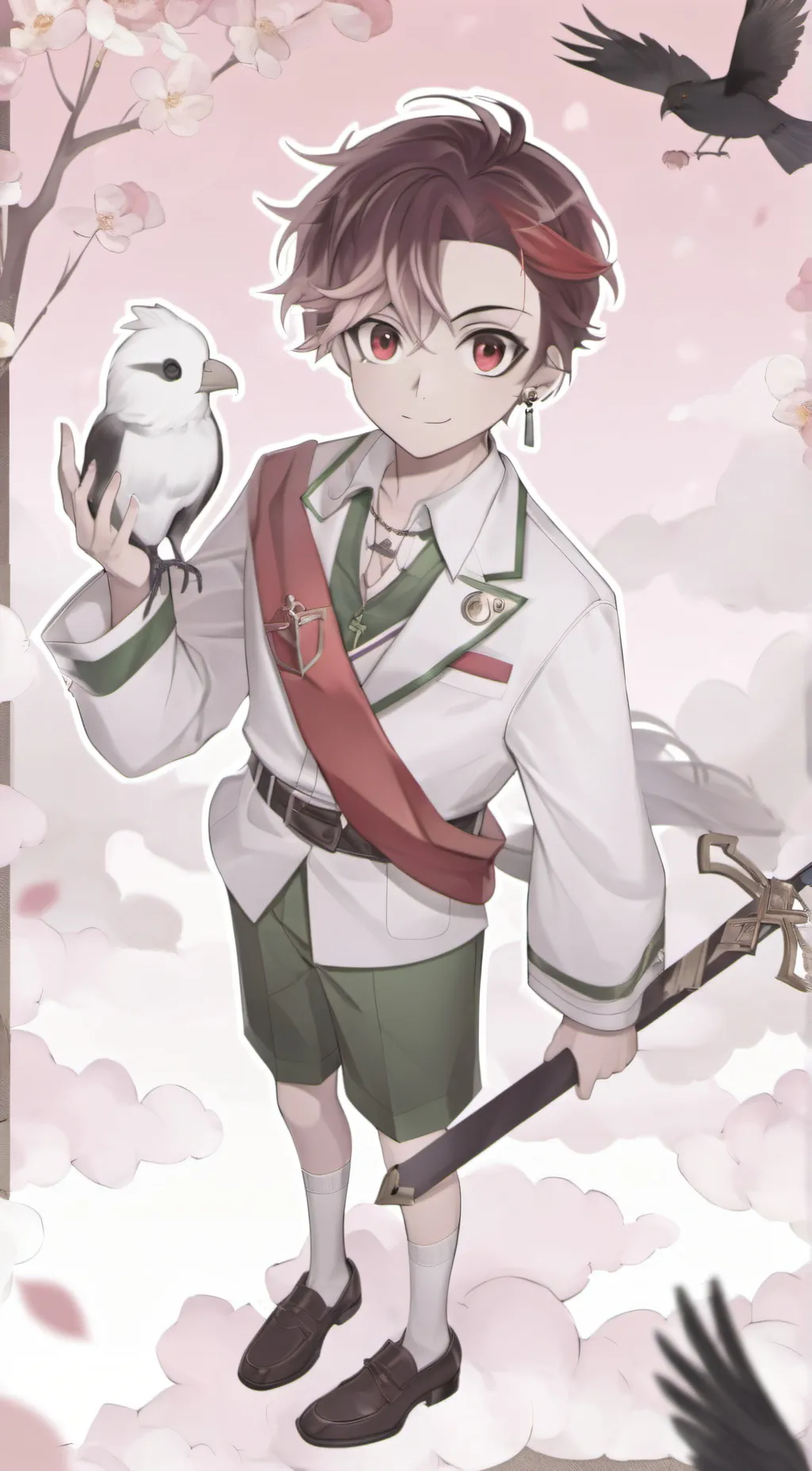 ai character: Tanjiro Kamado background