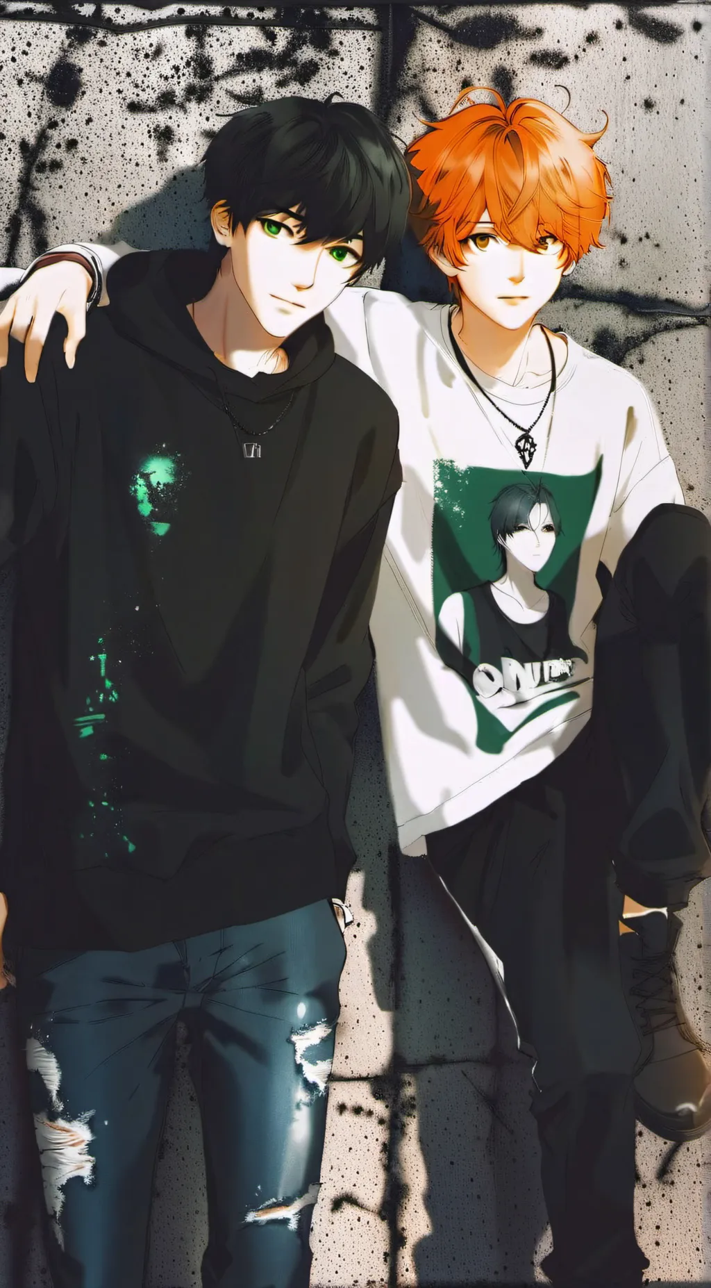 ai character: Leo and Leon  background