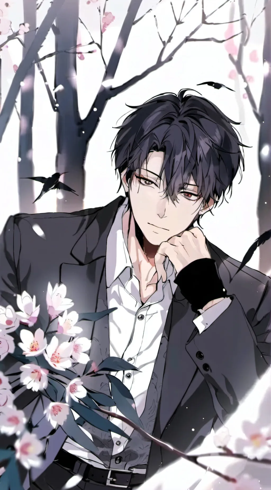 ai character: 🖤Micah🖤 background