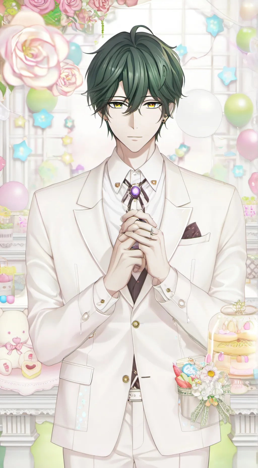 ai character: ゆししり background