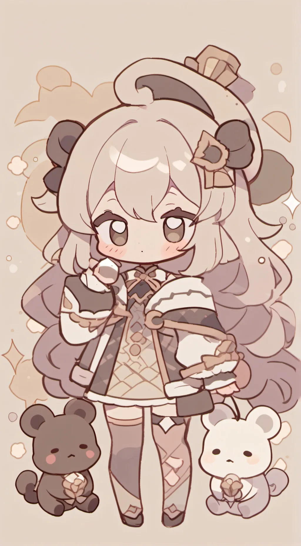 ai character: Snowy  background