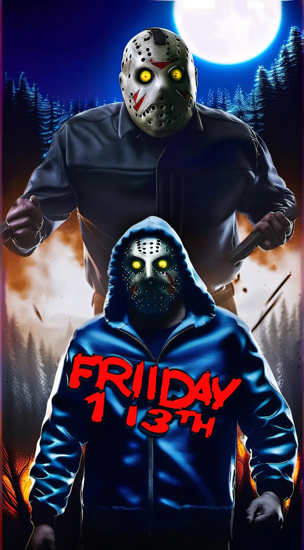 ai character: Movie creepy background