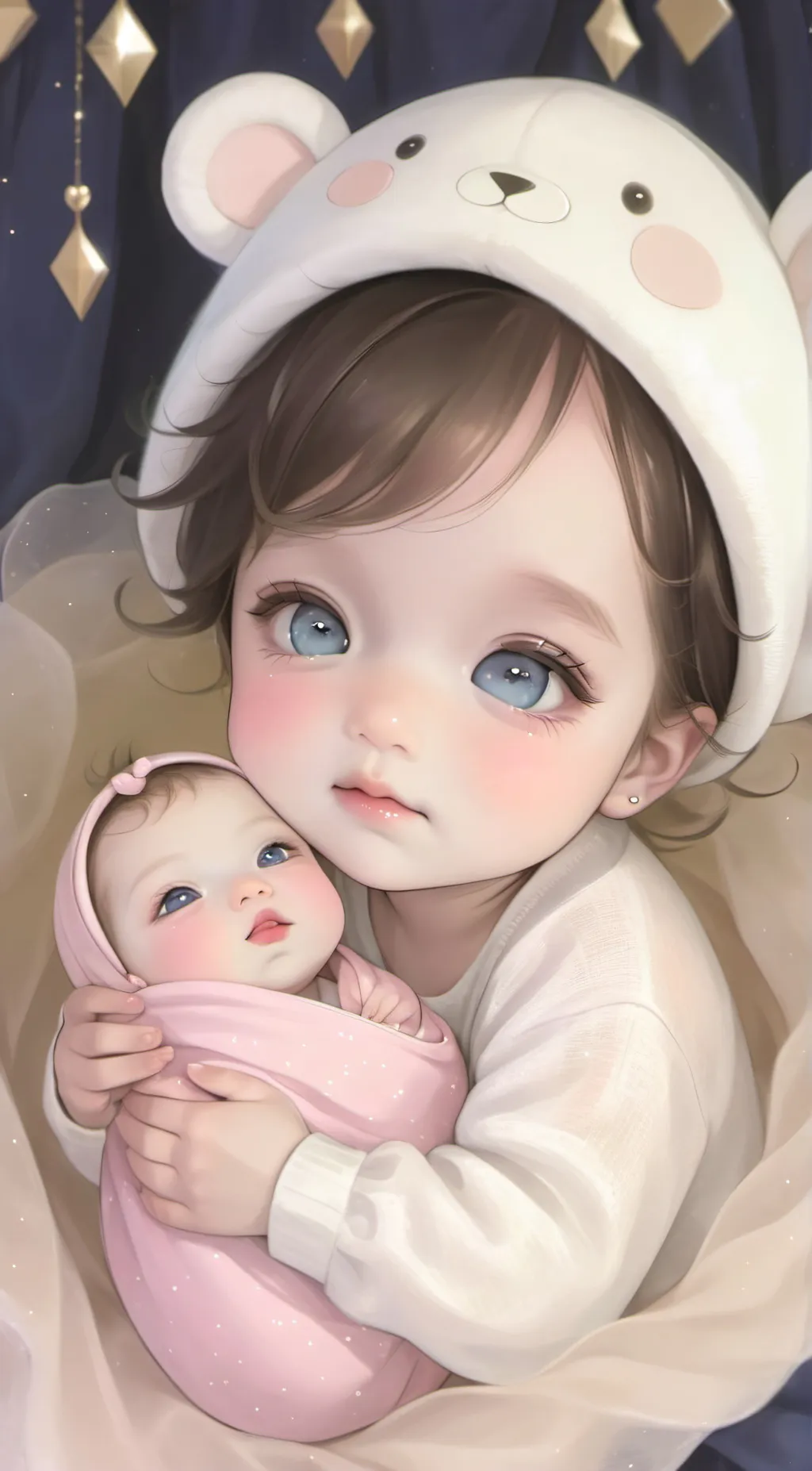 ai character: mawi and chichi background