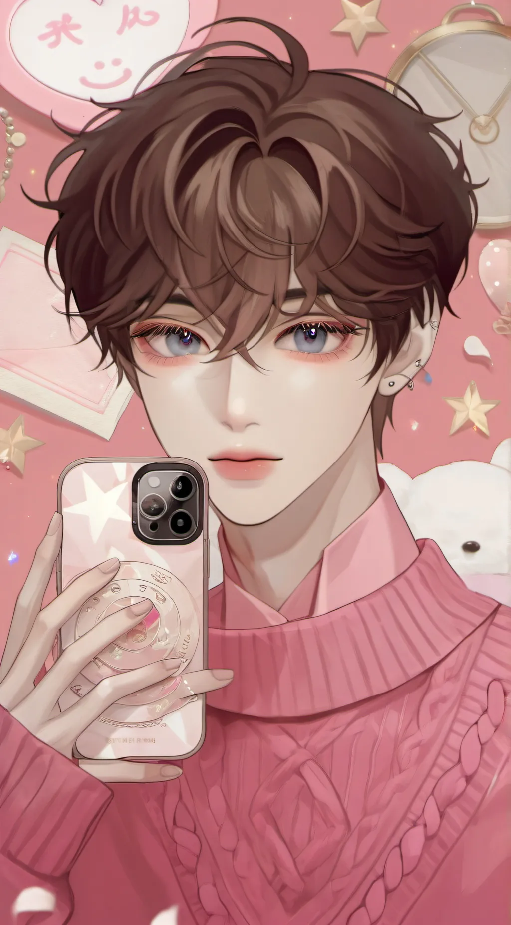 ai character: 𖢖Asher𖢖 background