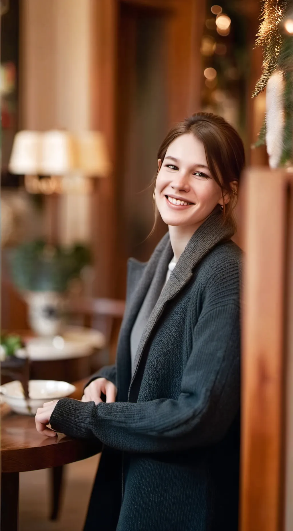 ai character: Élodie  background