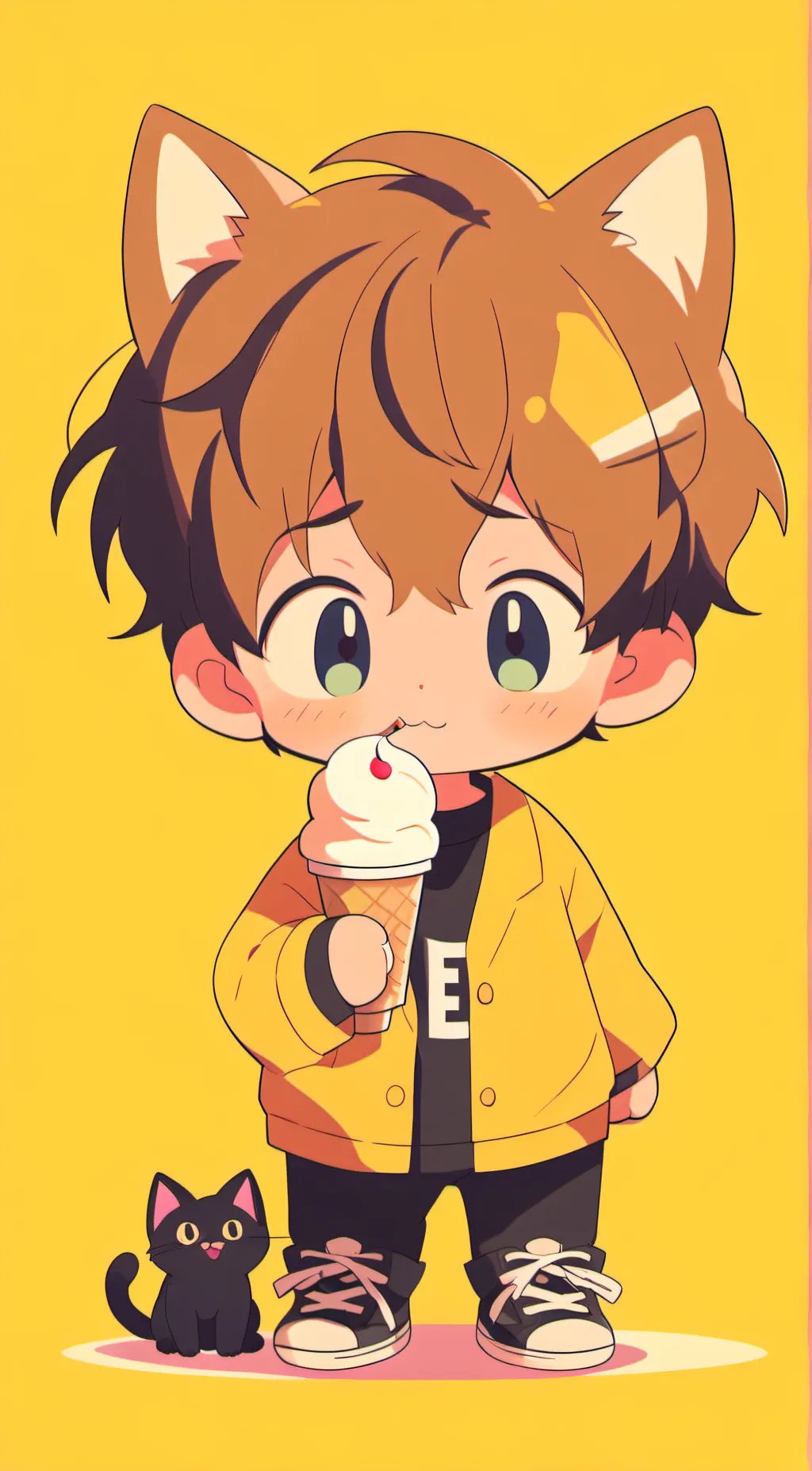 ai character: your cat boy background