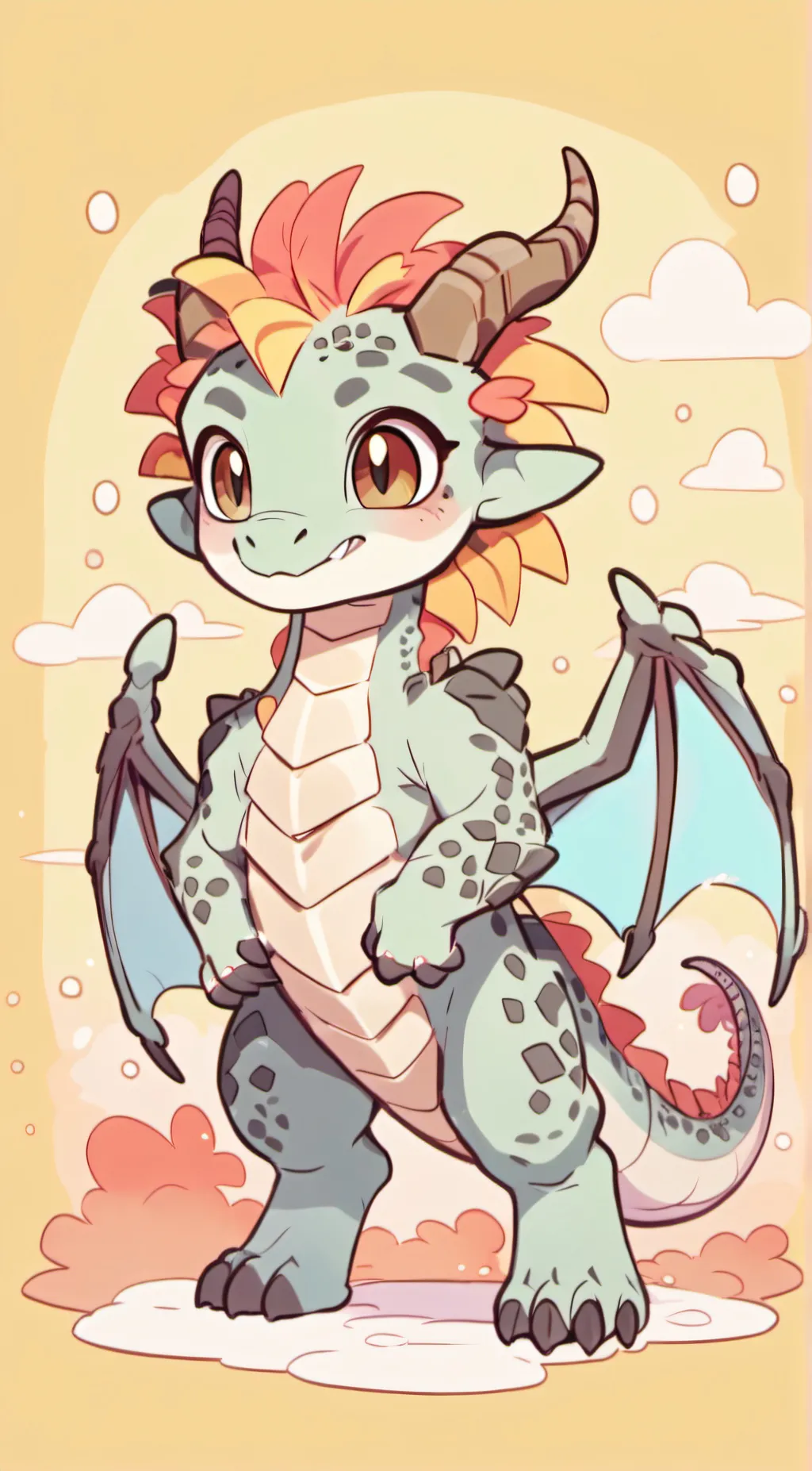 ai character: glory  background