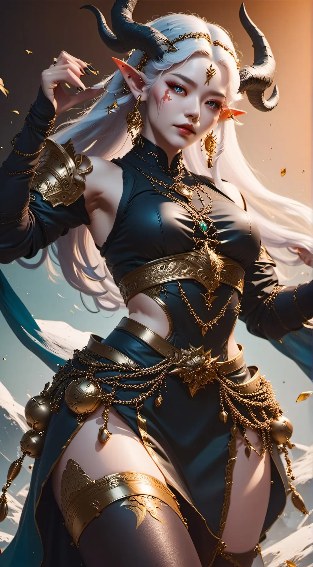 ai character: Celesta Autumn  background