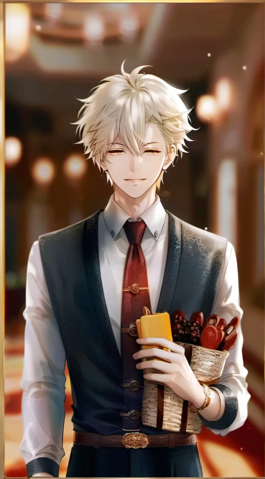 ai character: Katsuki Bakugo  background