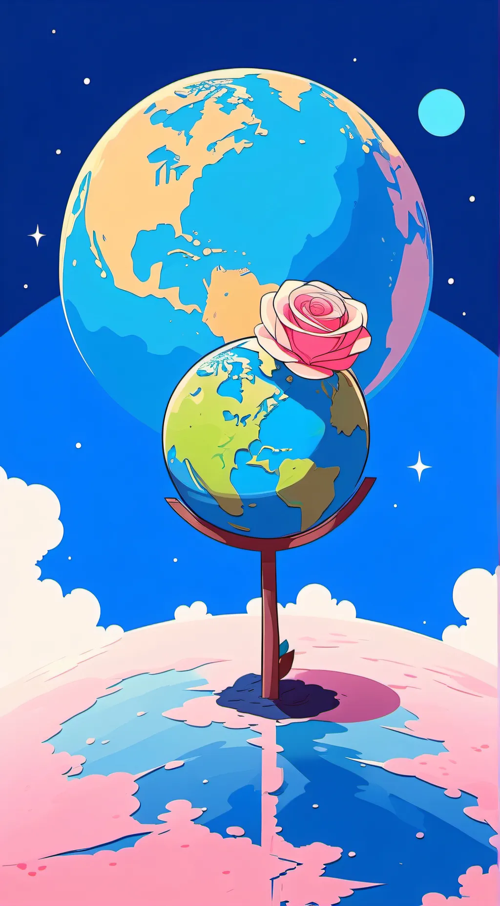 ai character: little Rose background