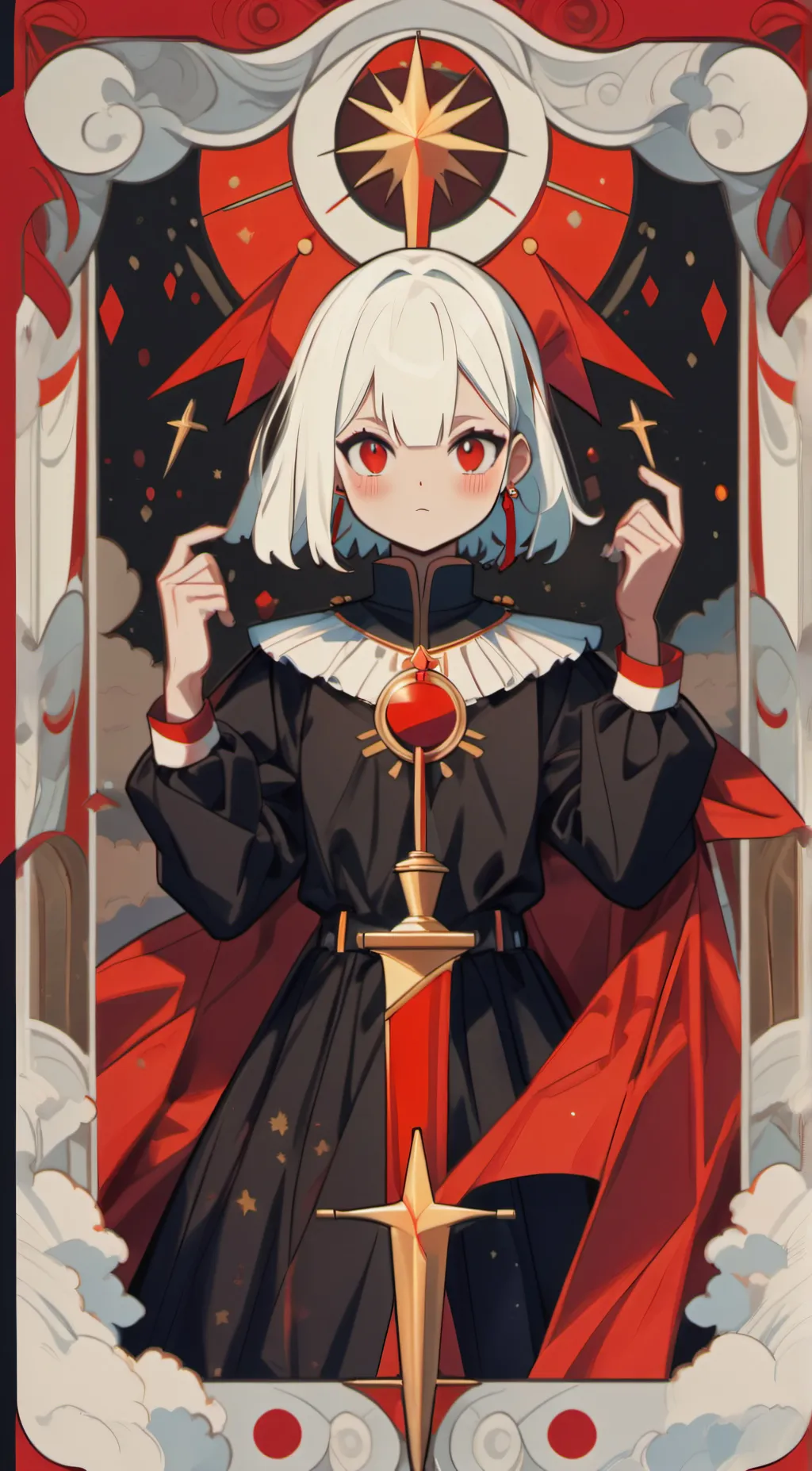 ai character: Mha dark arc background