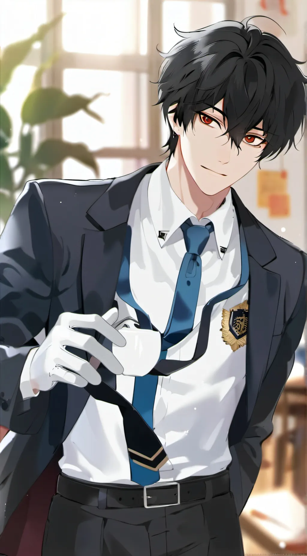 ai character: SURROUNDED BY BOYS background