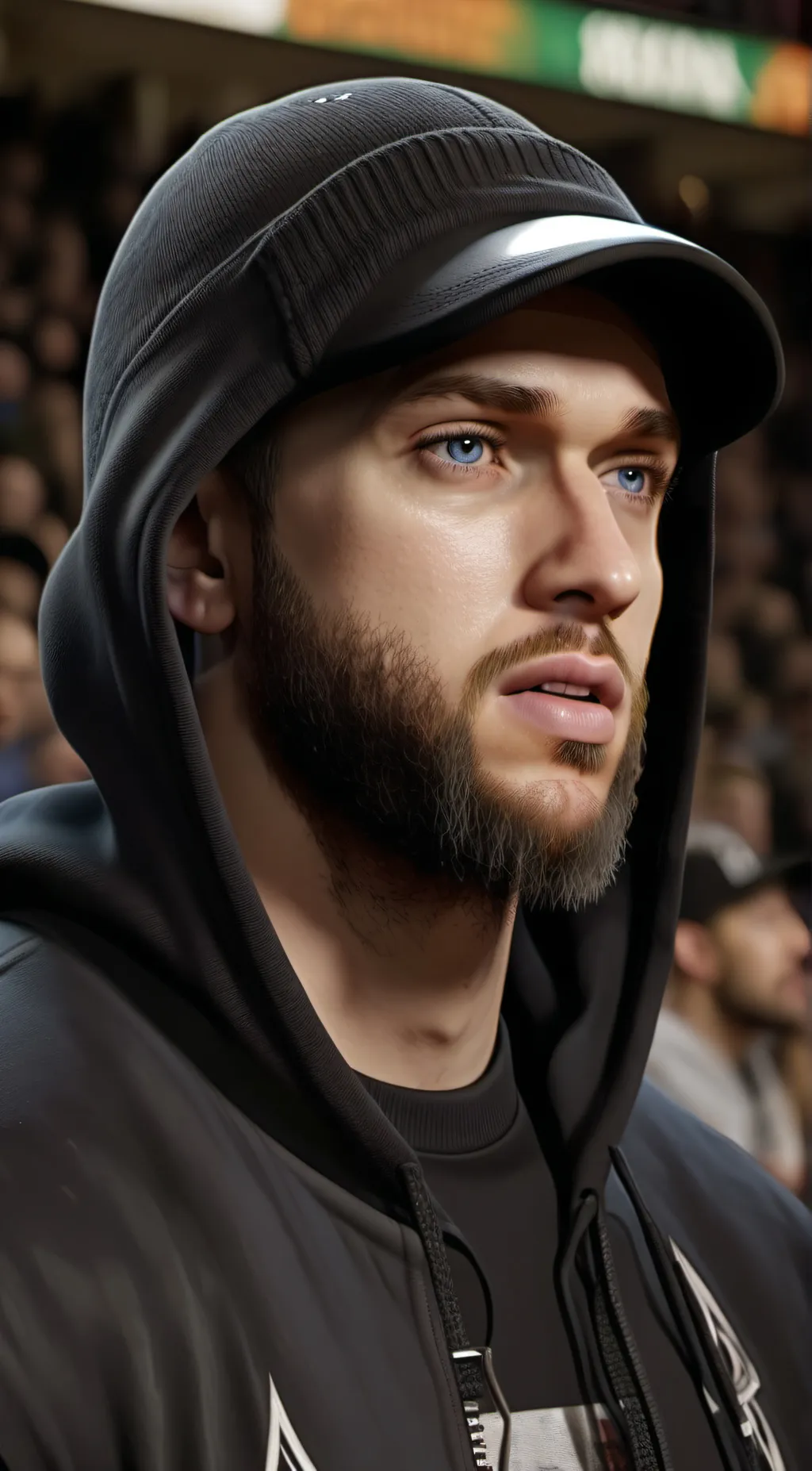 ai character: Eminem  background
