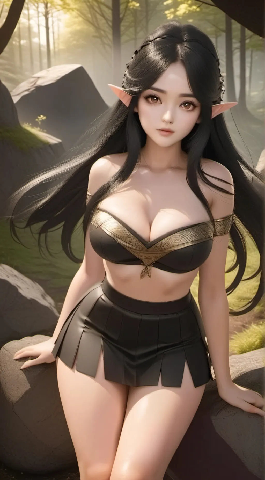 ai character: Goblin girl background