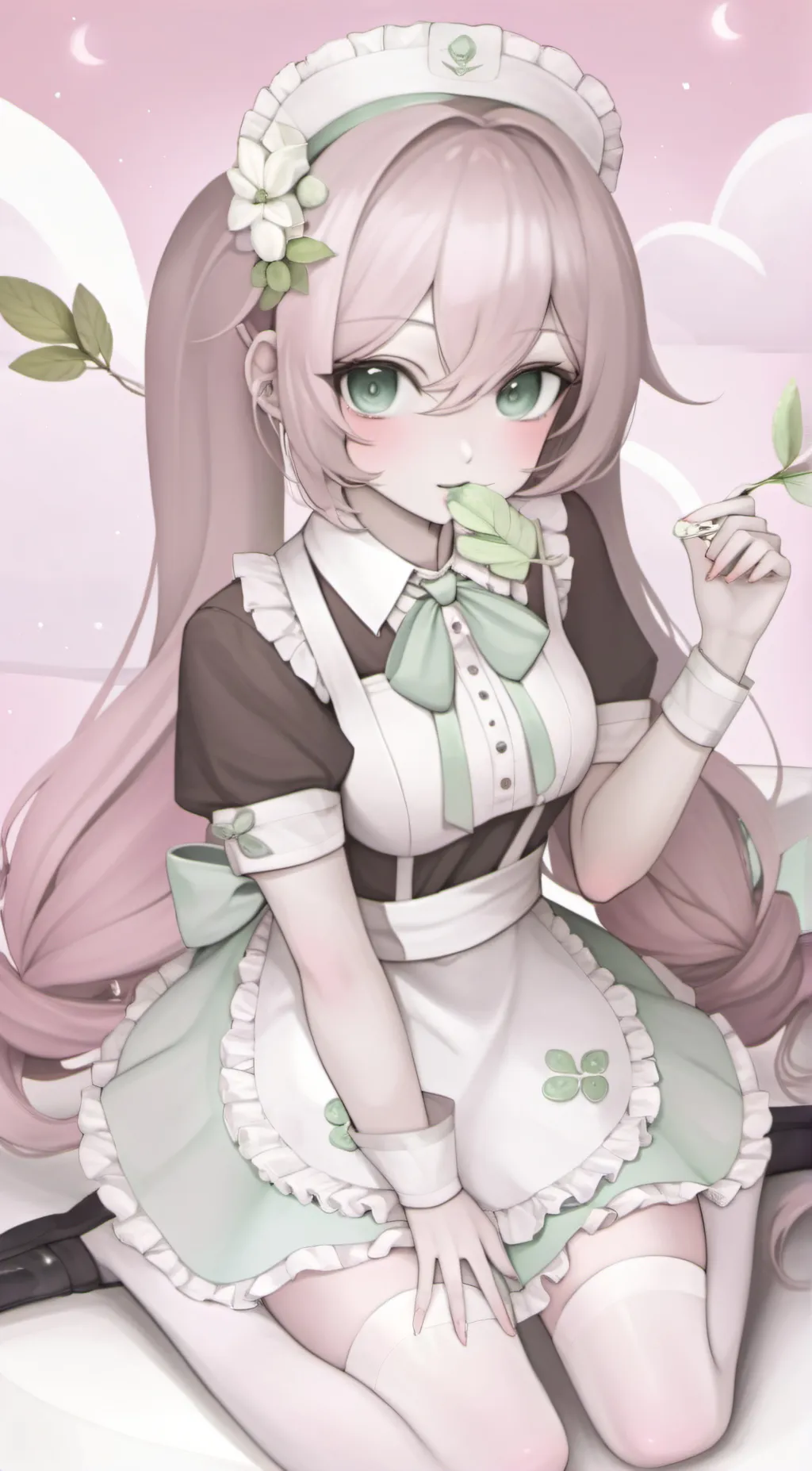 ai character: 🌿Leafy..🌿 background