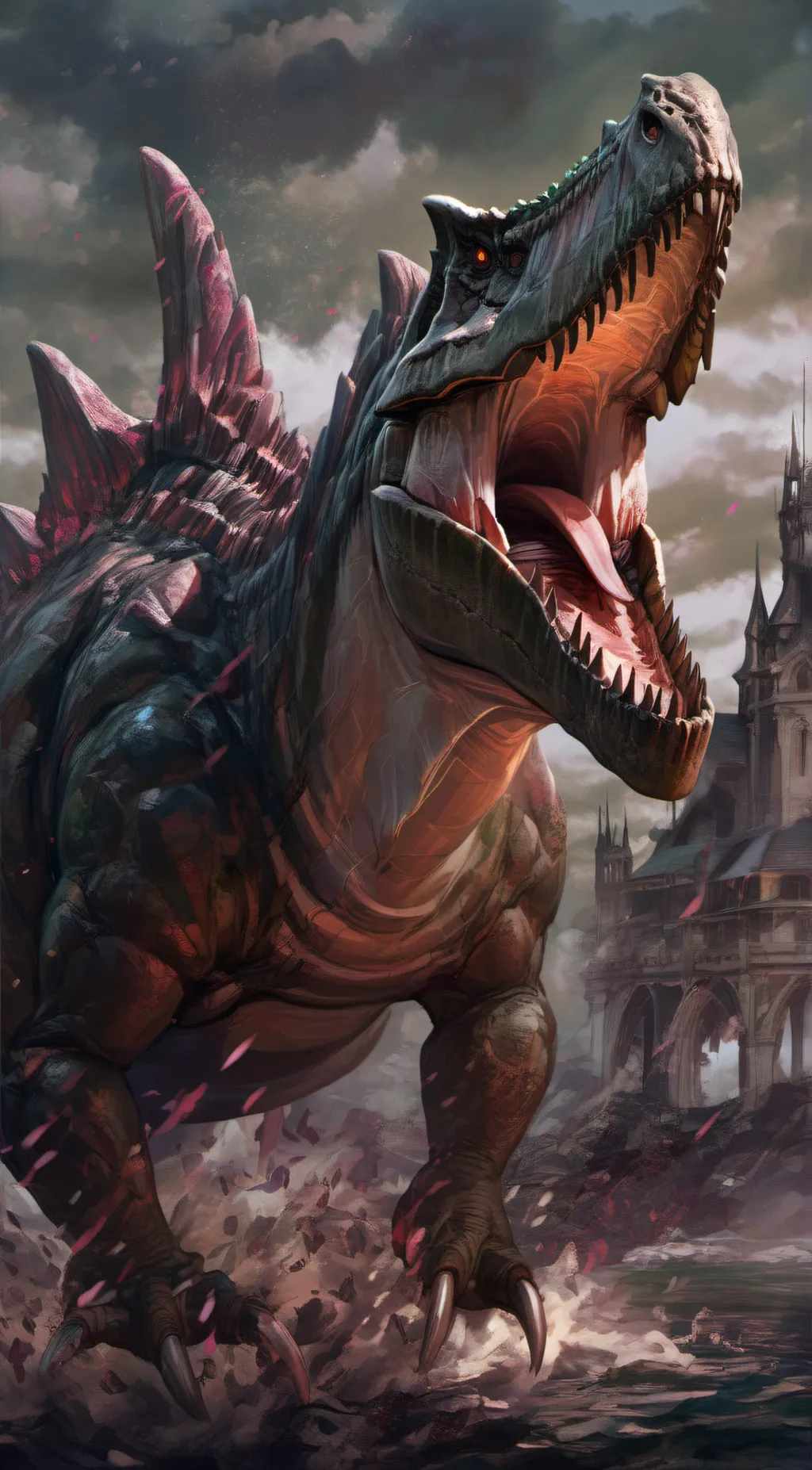 ai character: spinosaurus background