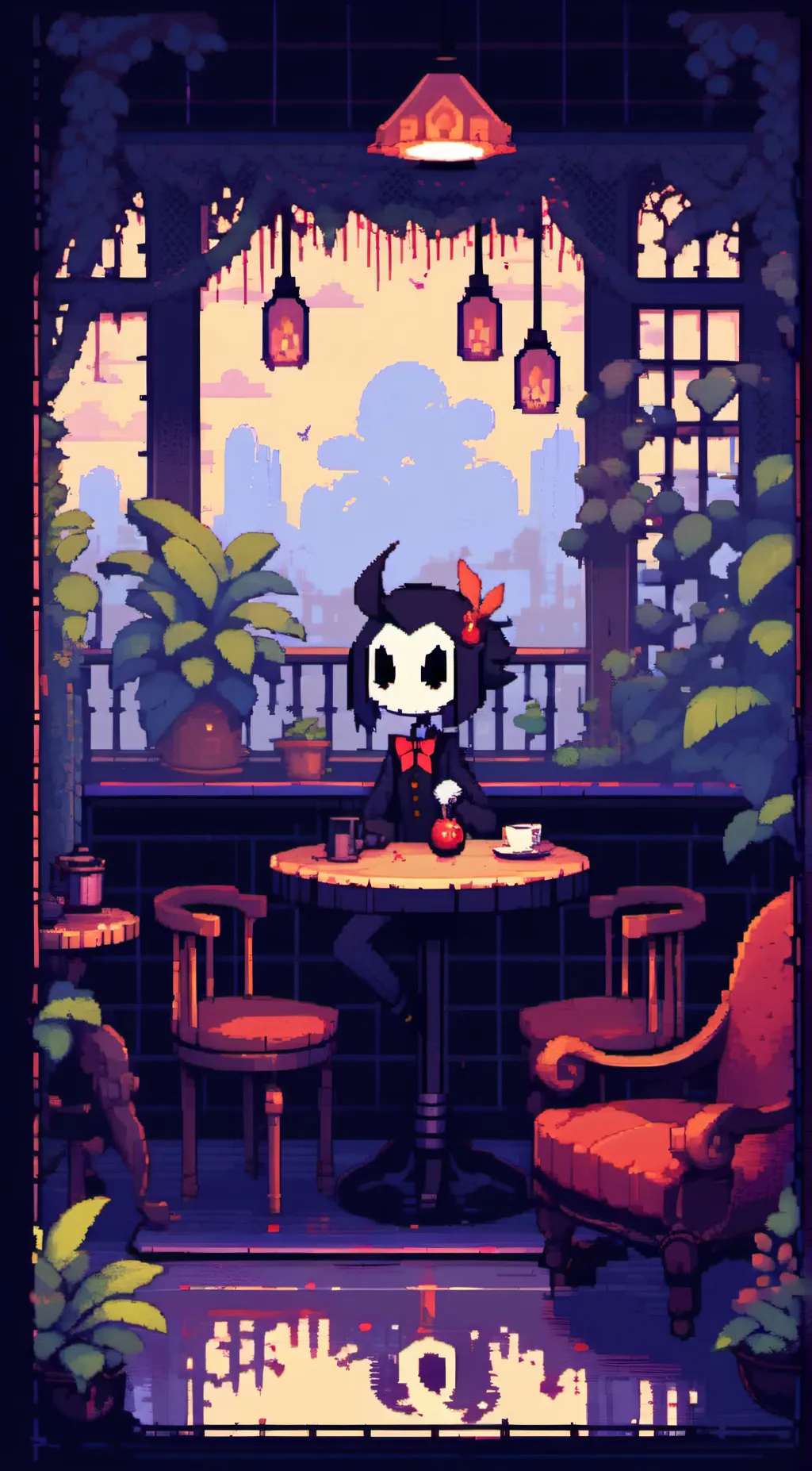 ai character: Hazbin hotel background