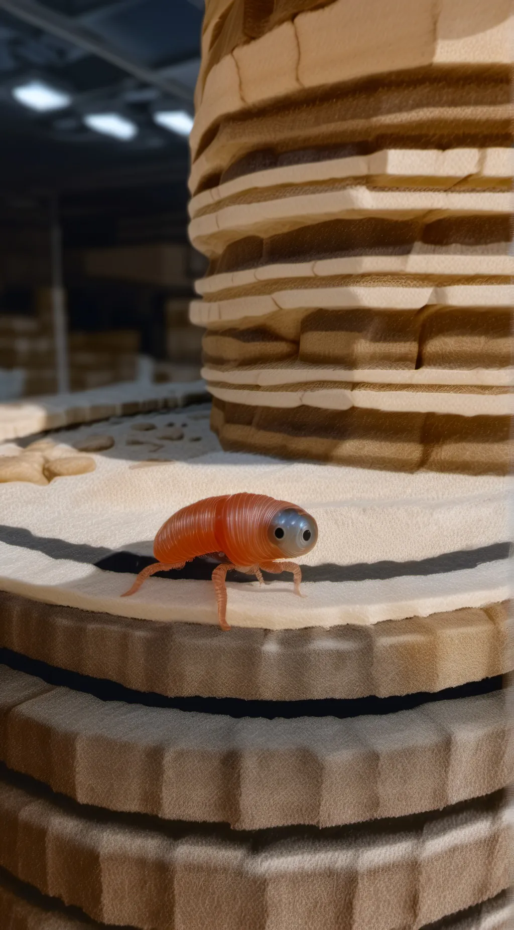 ai character: ALIEN WORM background