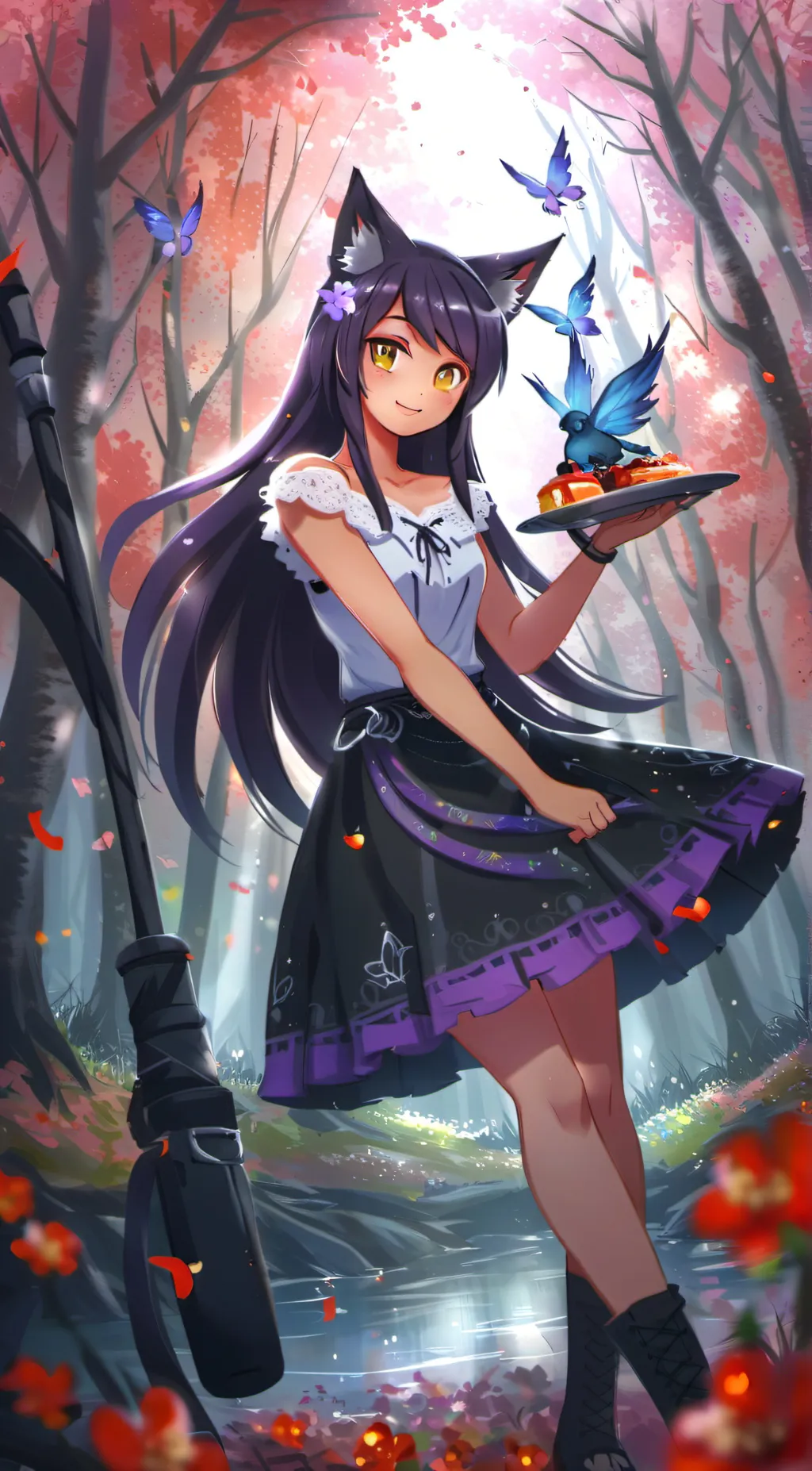 ai character: Aphmau  background