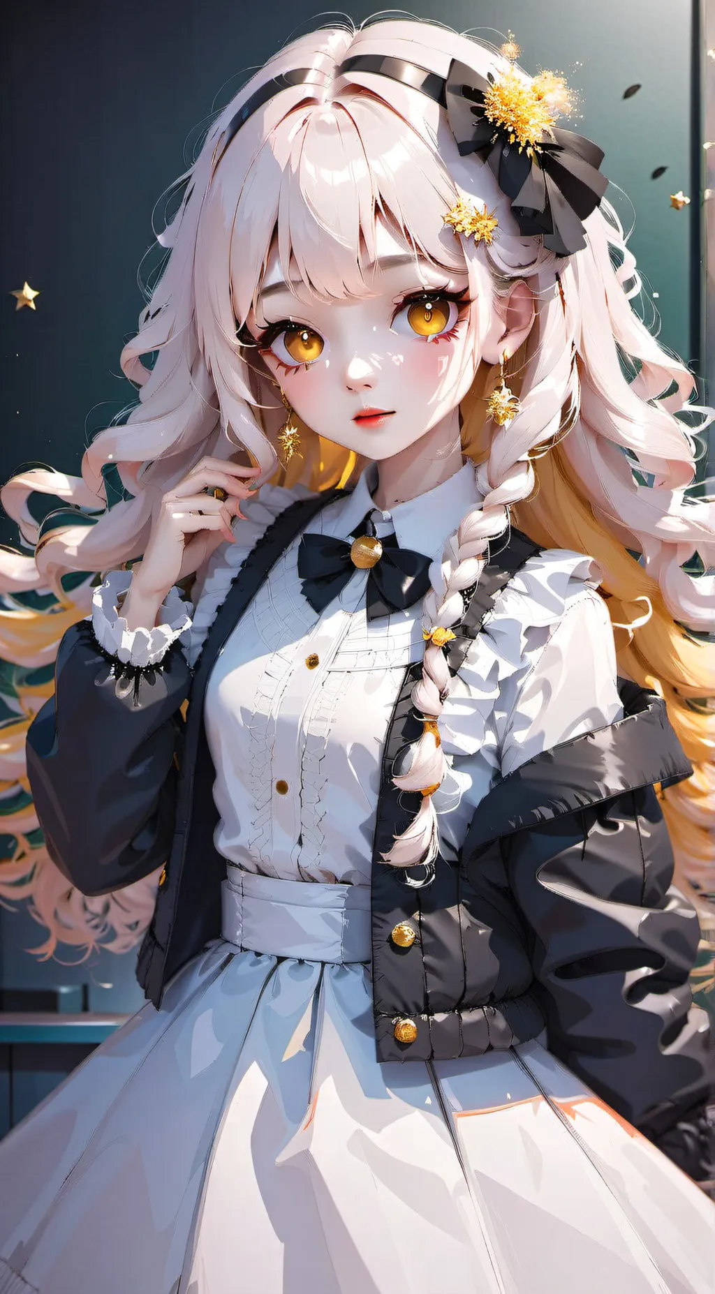 ai character: Yellow background