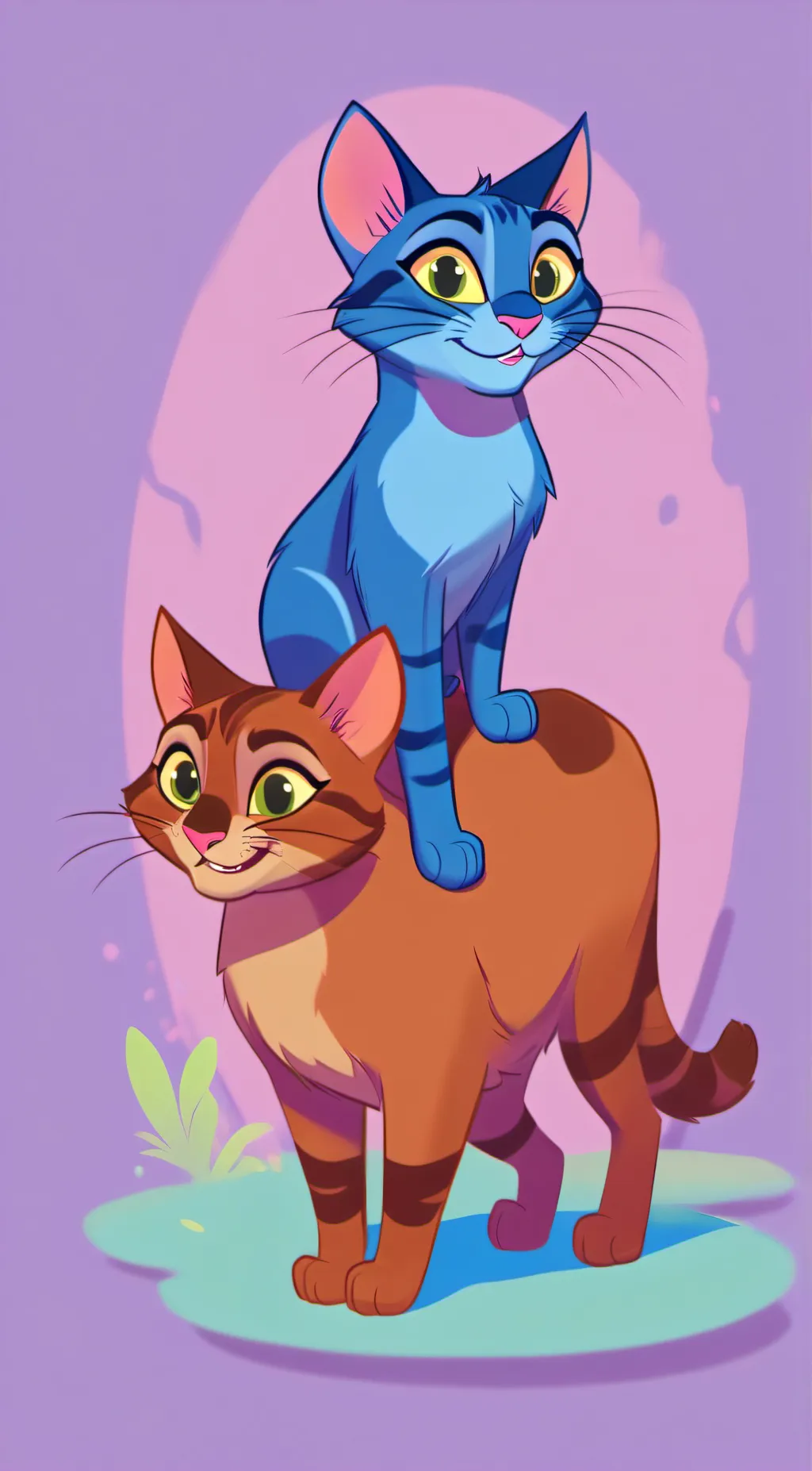 ai character: Bluestar. [AU] background