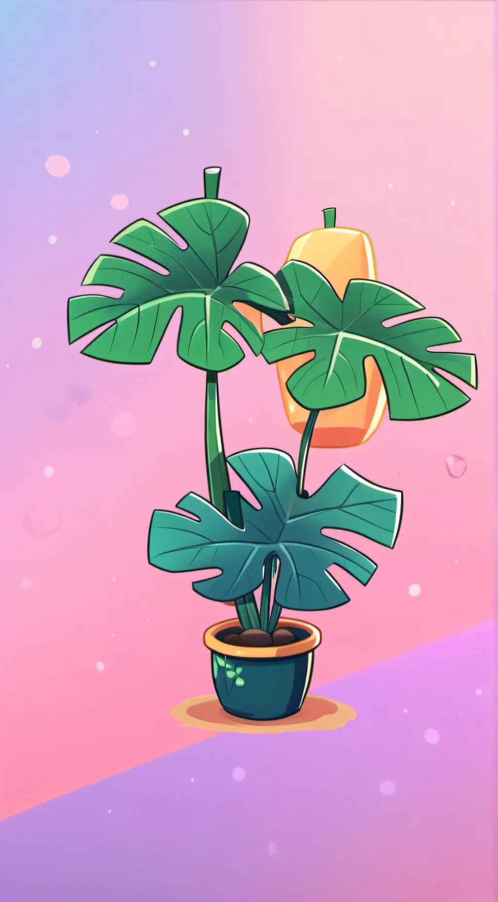 ai character: Leafy background