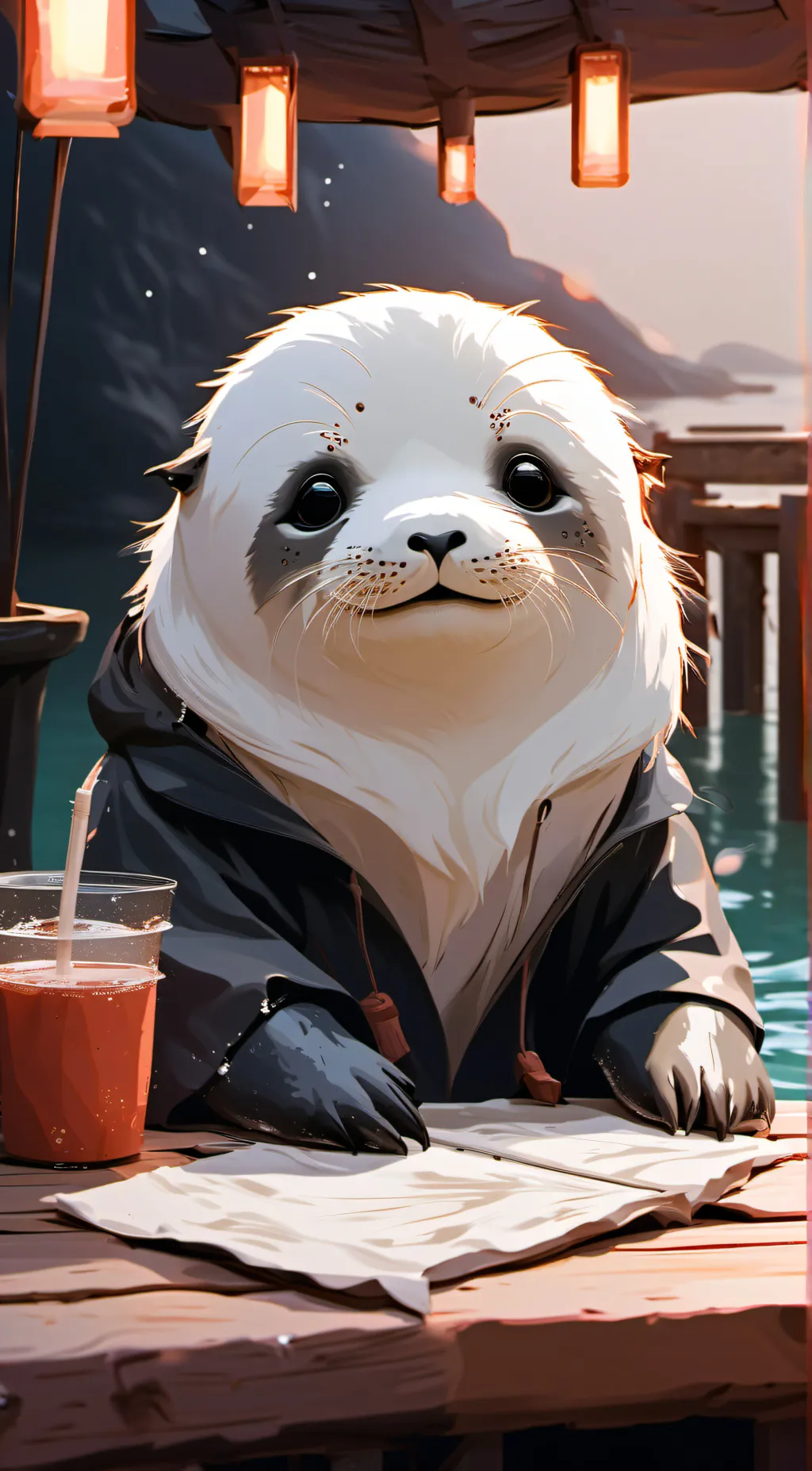 ai character: Ice cream background