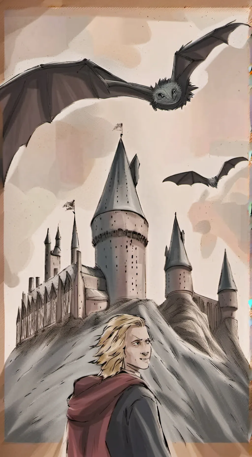 ai character: Hogwarts  background